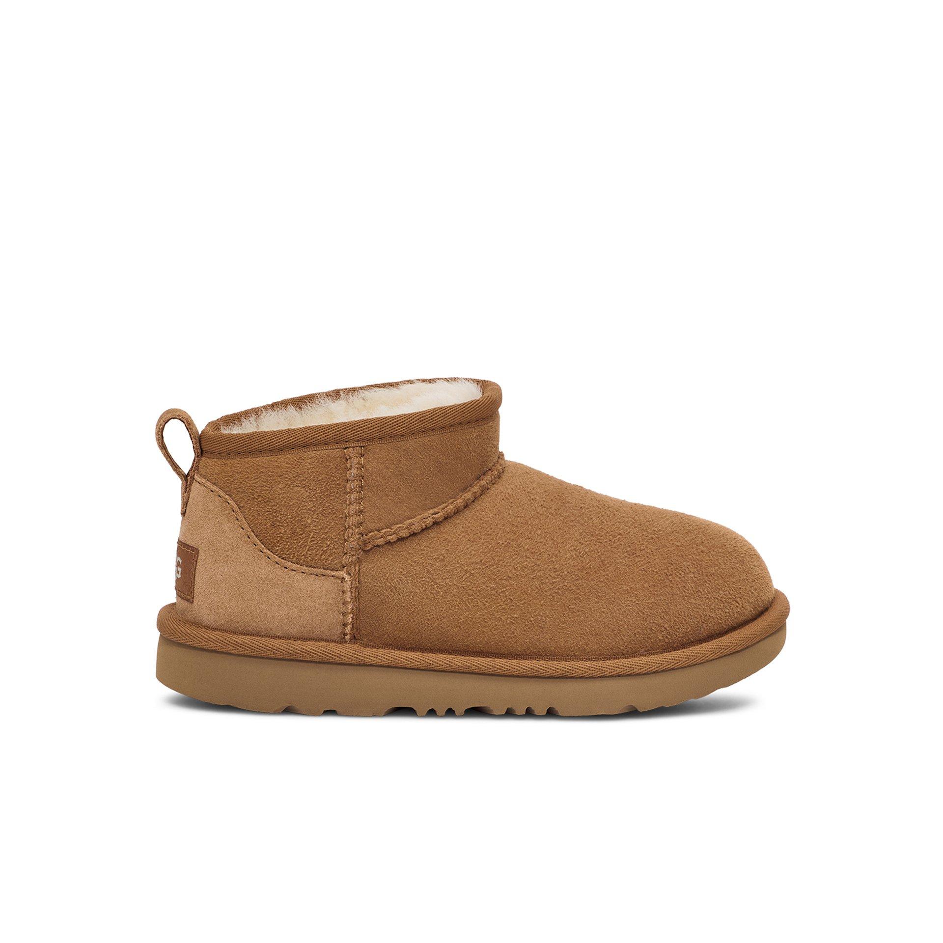 UGG Classic Ul​tra Mini "Chestnut" Grade School Girls' Boot - BROWN