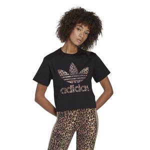 adidas Women's Snakeskin All Over Print Leggings-Black/Brown