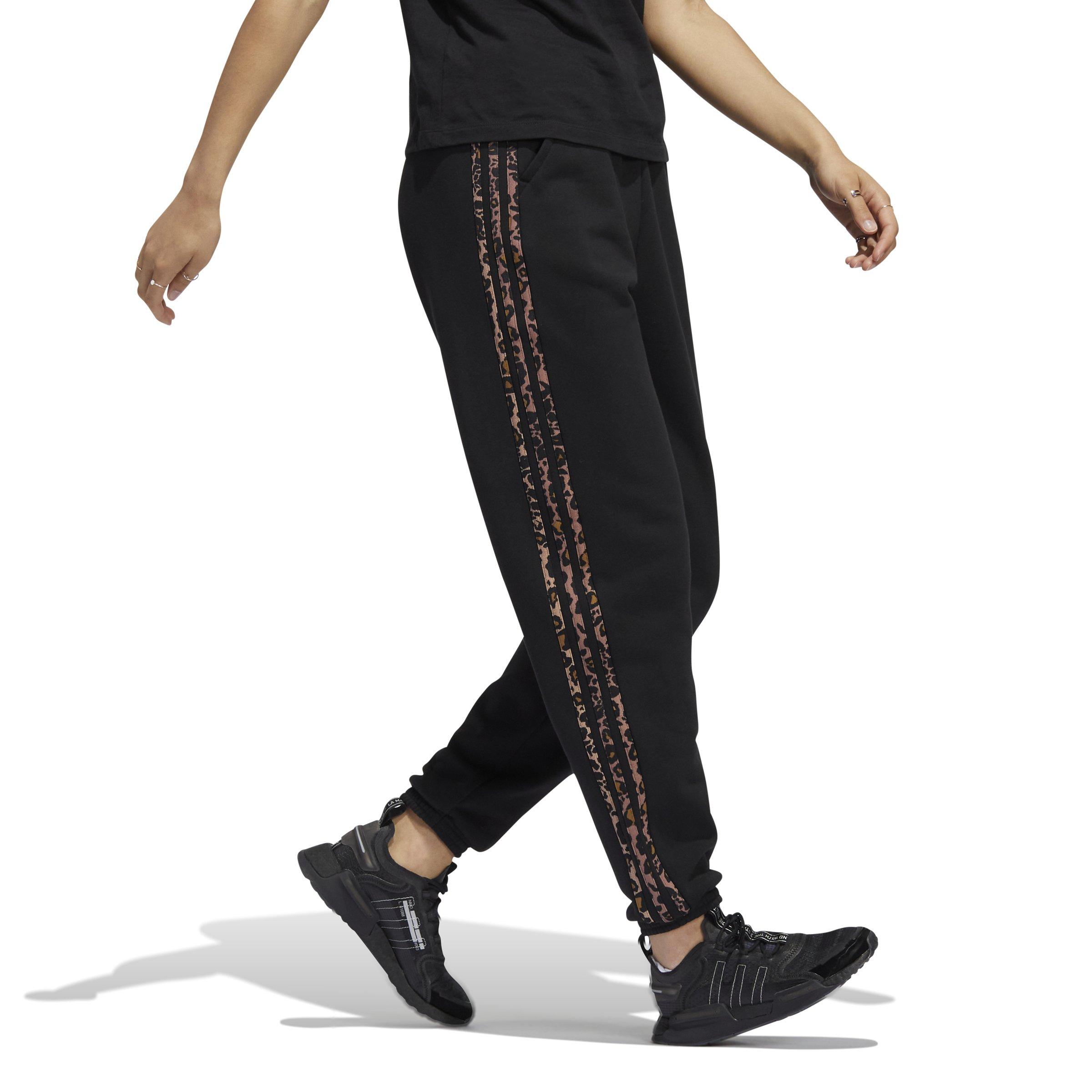 adidas, Pants & Jumpsuits, Adidas Originals Track Pants Mix Match Black  Animal Print Women Small