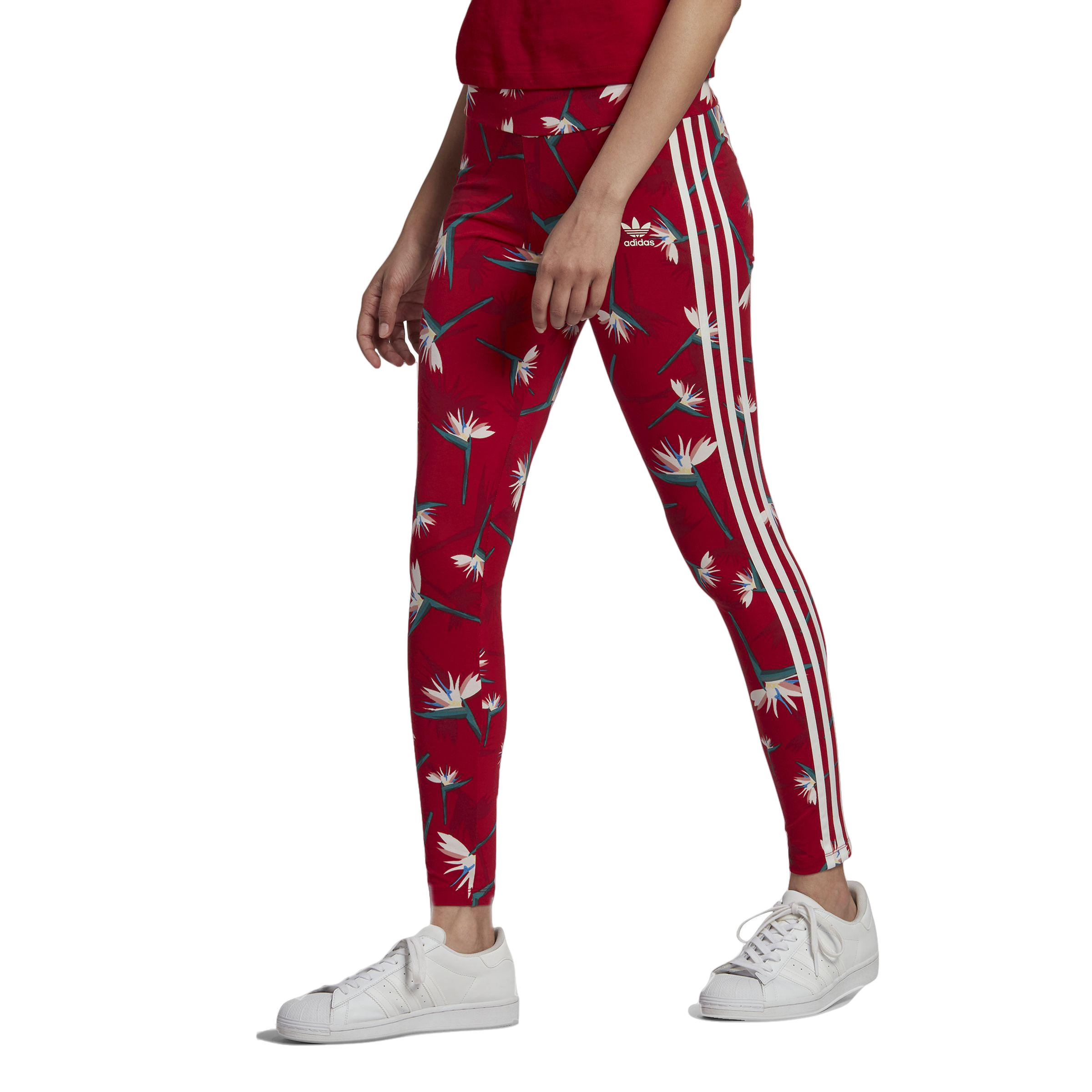 ADIDAS ORIGINALS + Thebe Magugu floral-print stretch recycled-jersey  leggings