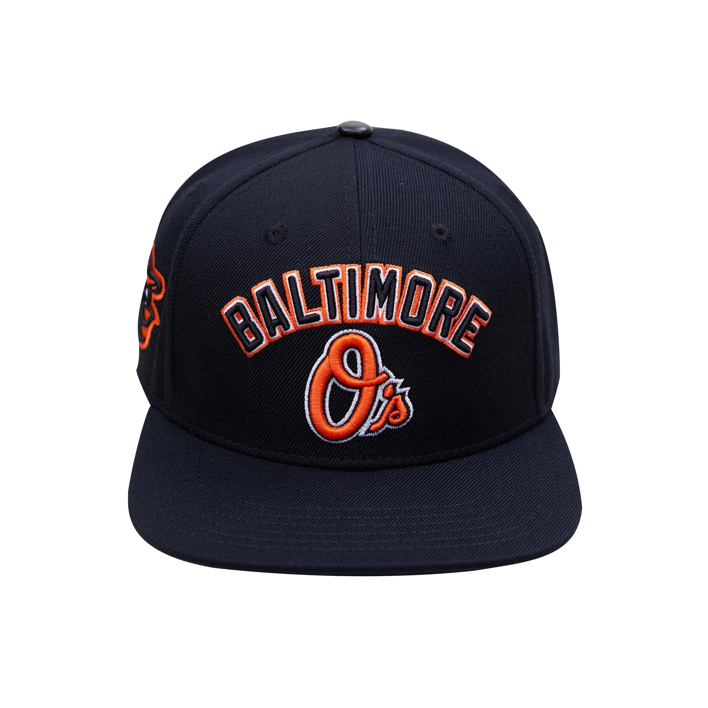 Pro Standard Baltimore Orioles Roses Snapback Hat in Black | LBO735575-BLK