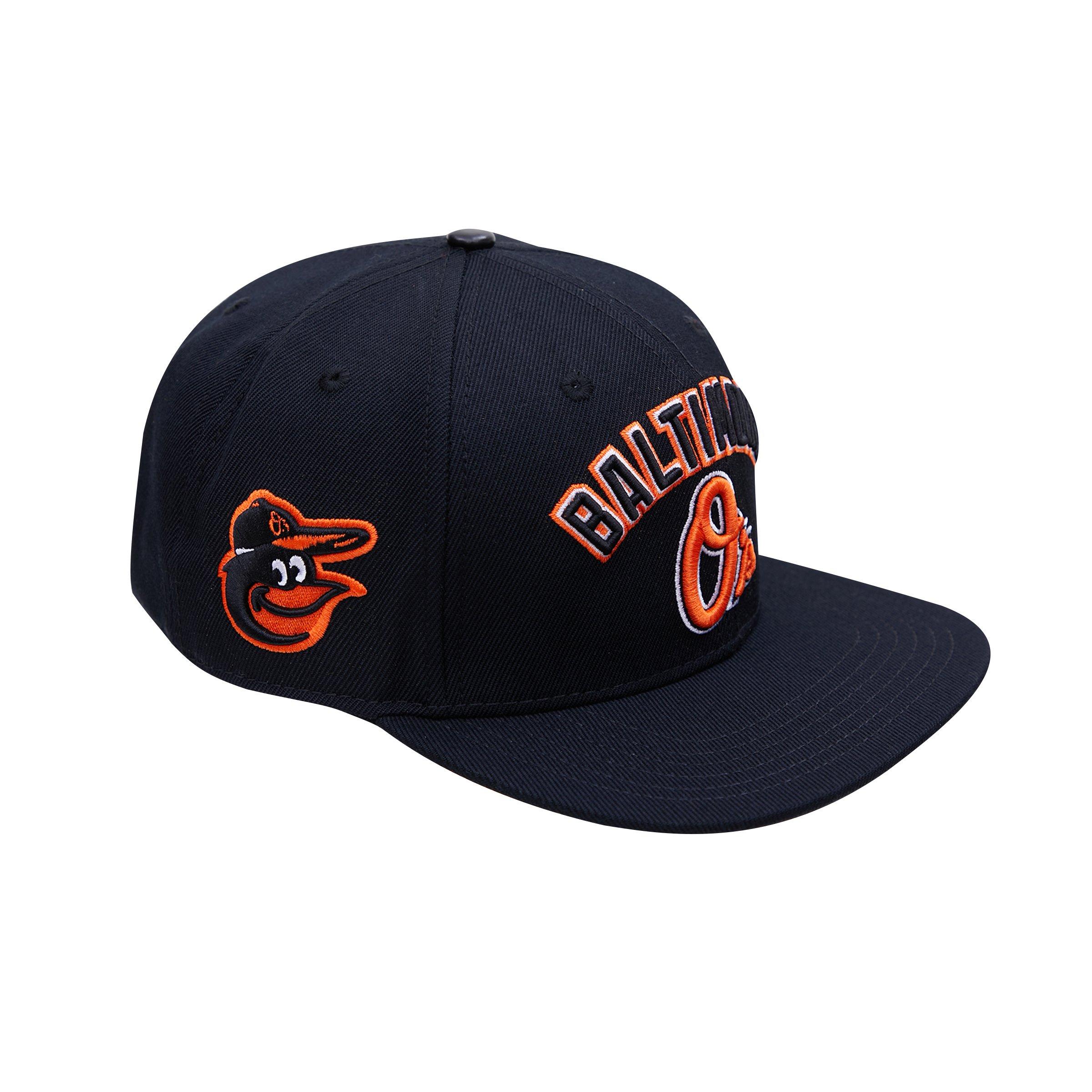 Pro Standard Baltimore Orioles Roses Snapback Hat in Black | LBO735575-BLK