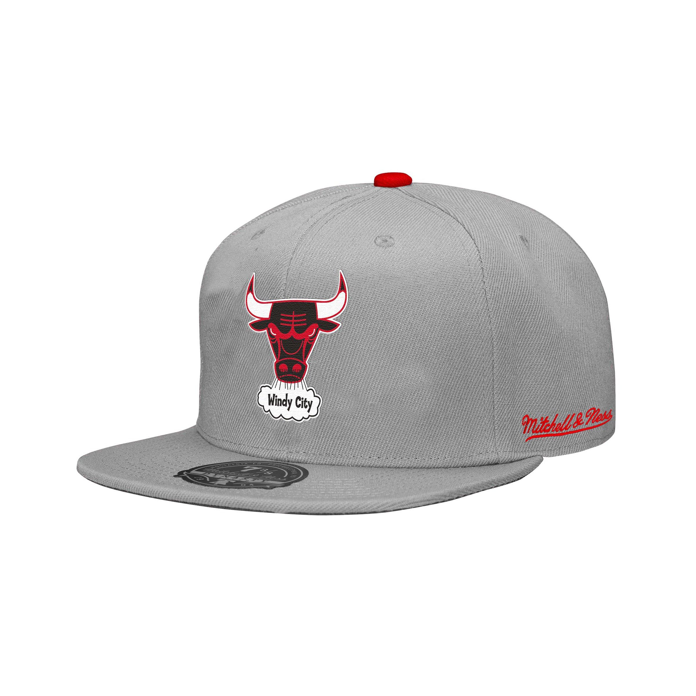 Mitchell & Ness, Accessories, Mitchell Ness Chicago Bulls Nba Snapback  Pro Crown Fit Red Black