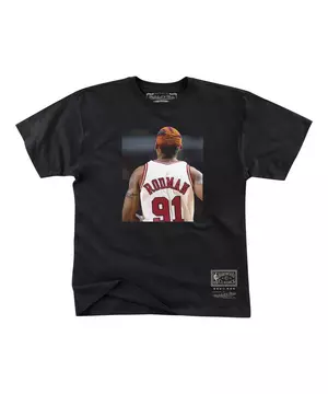 Dennis Rodman NBA Chicago Bulls Nike Tee T Shirt Size M Made In