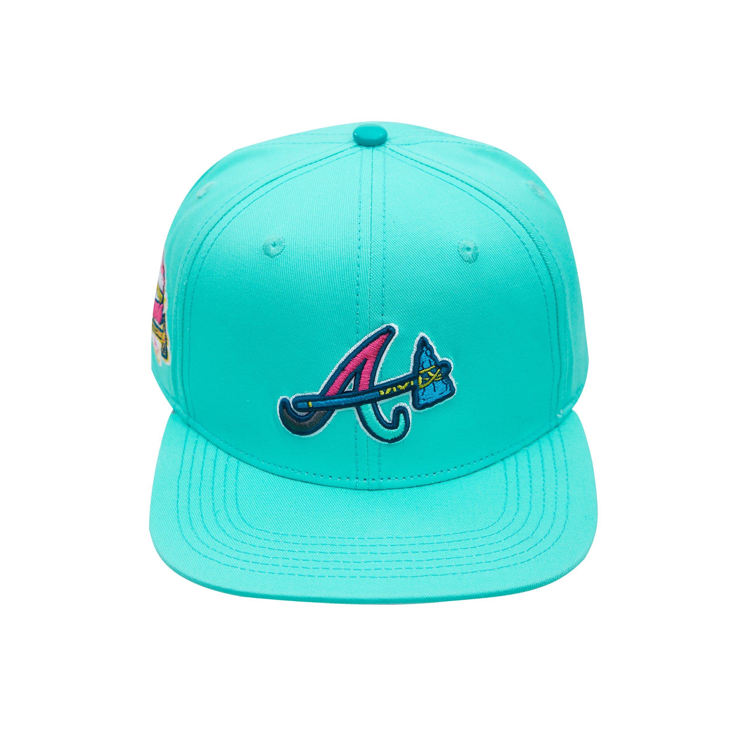 teal atlanta braves hat