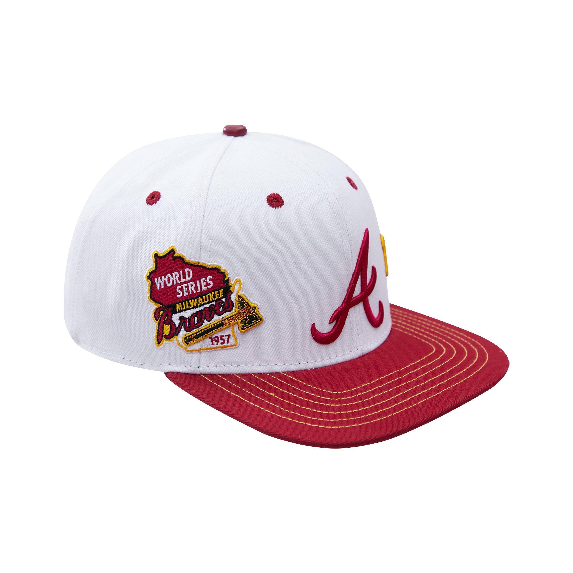 Pro Standard Atlanta Braves Double Front Rose Snapback Hat