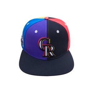 Pro Standard Colorado Rockies Off White Purple Undervisor Snapback