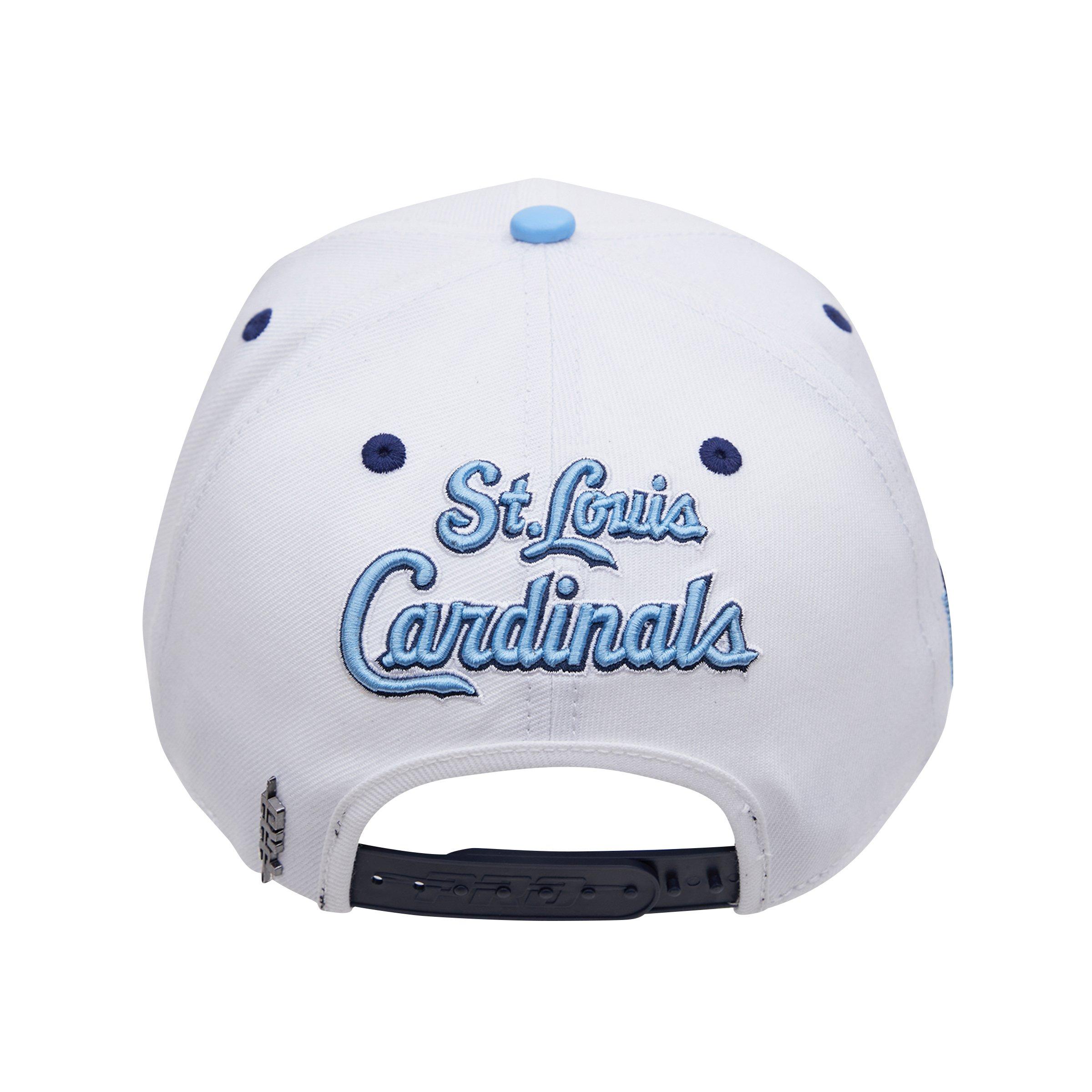 Men's St. Louis Cardinals Pro Standard White/Light Blue Blue Raspberry Ice  Cream Drip Snapback Hat