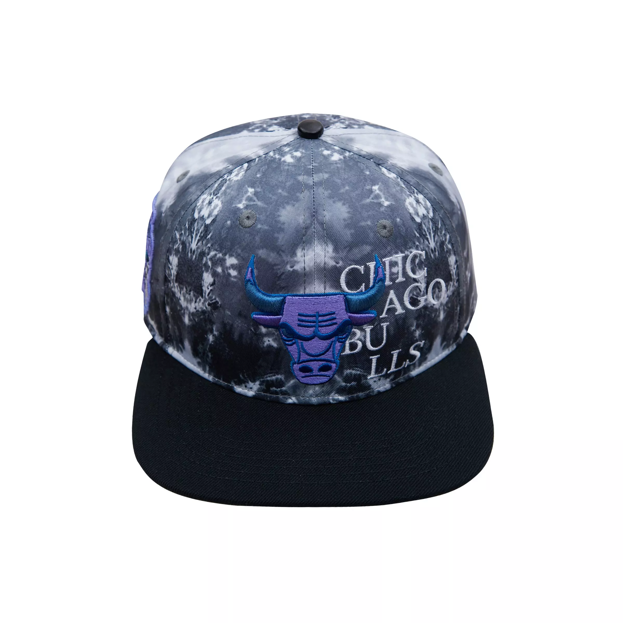 Pro Standard Chicago Bulls Dark Tie-Dye Snapback Hat - MULTI-COLOR