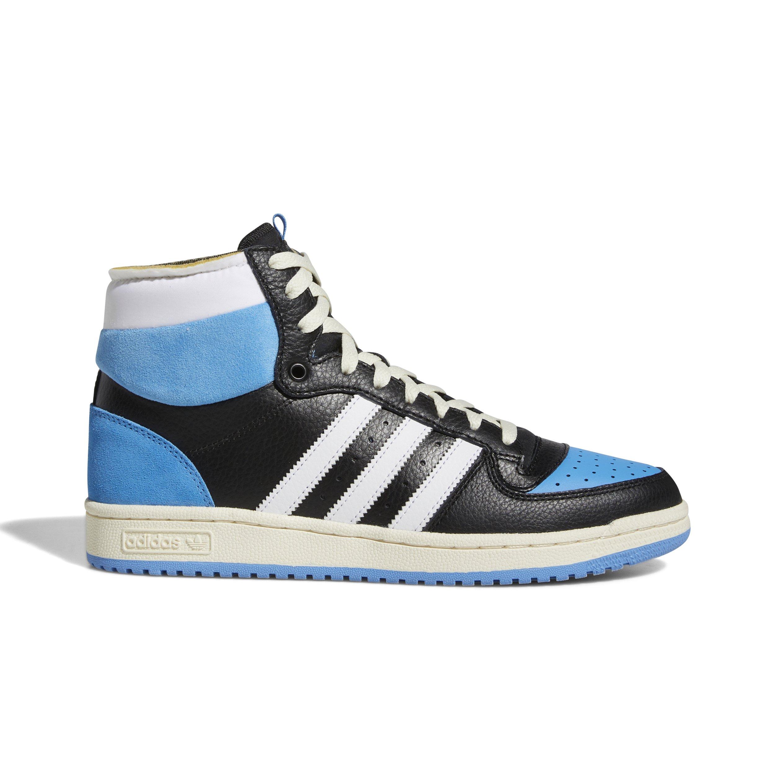 adidas Top Ten Hi Black/Semi Orange Men's Shoe - Hibbett