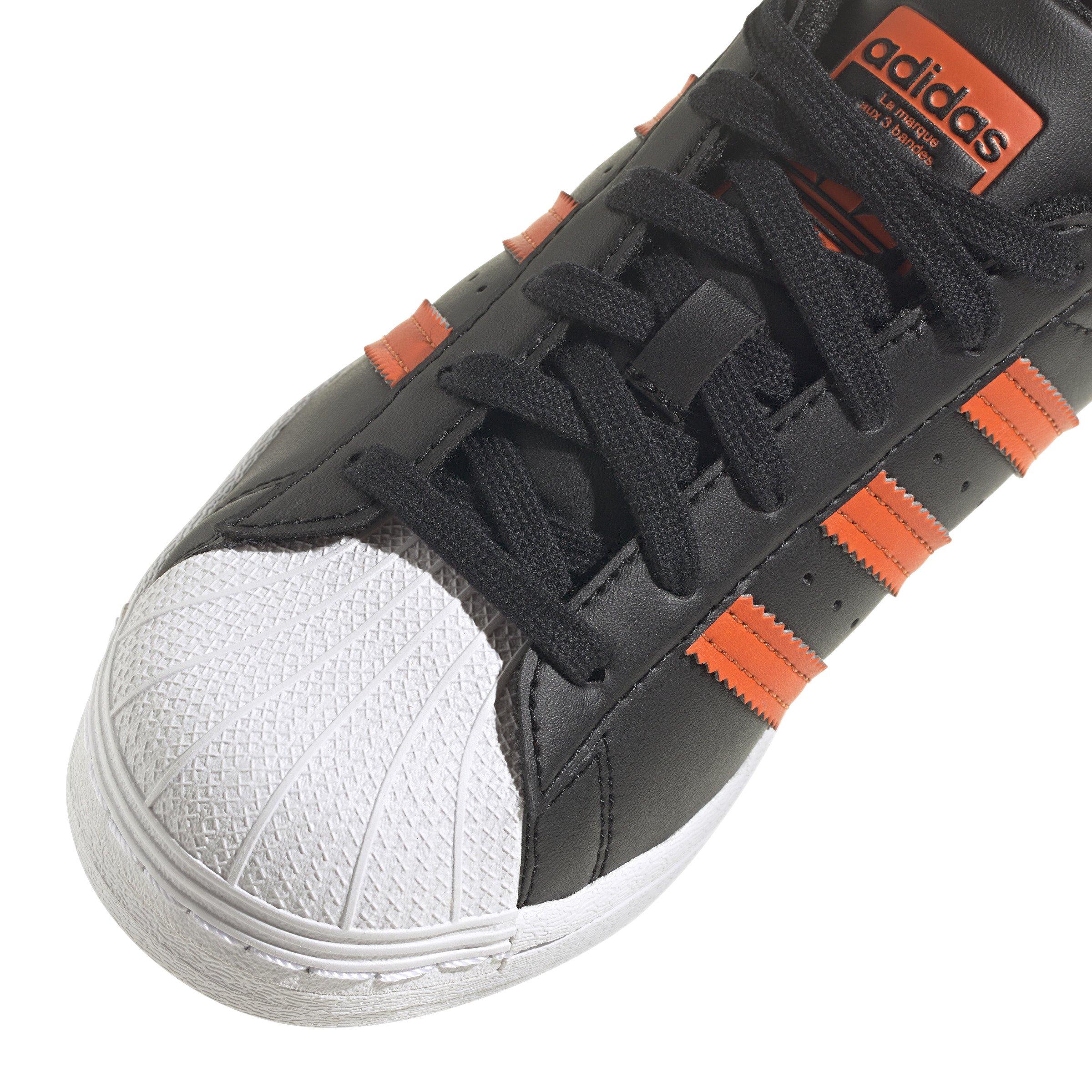 Adidas superstar core shop black bold orange