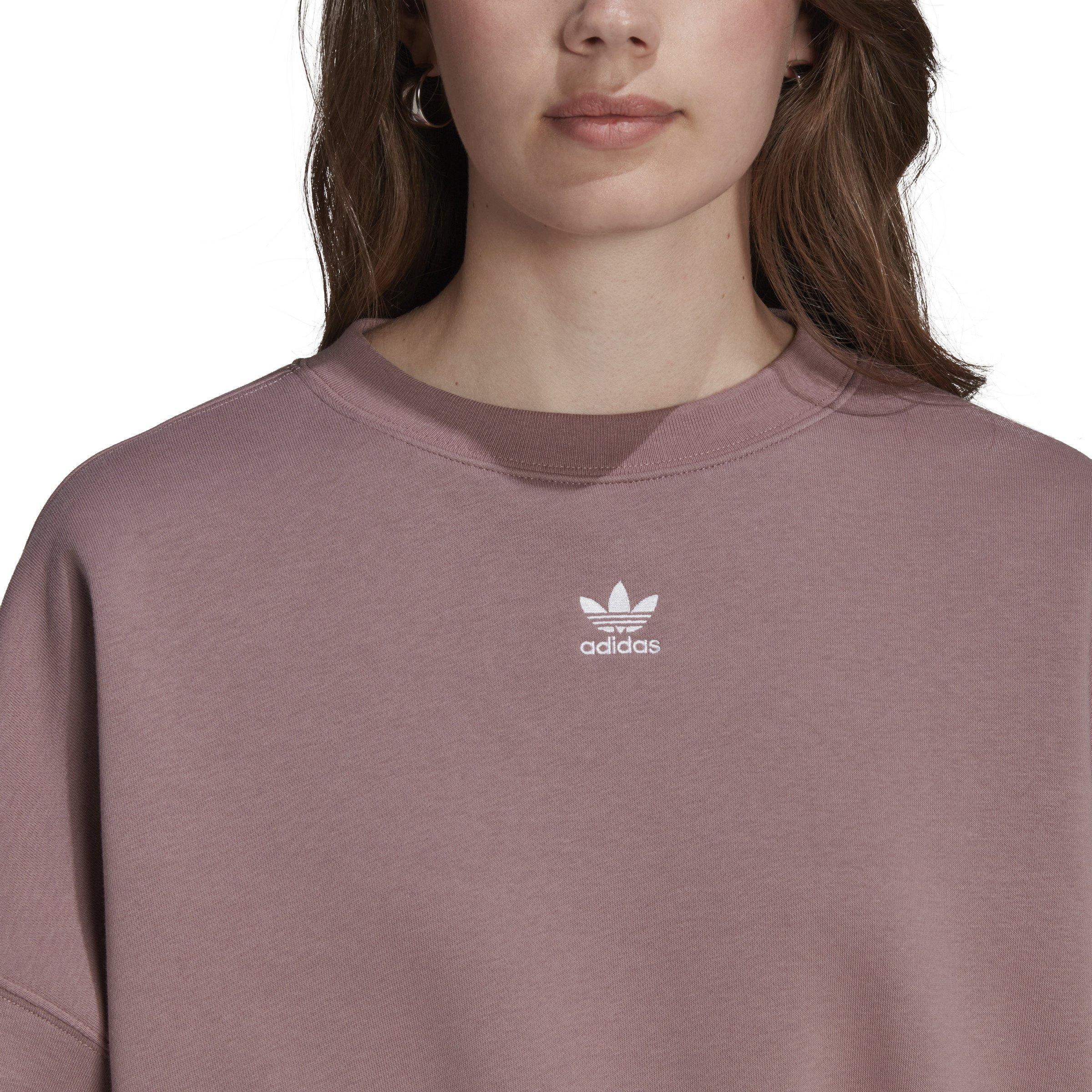 adidas Women's Adicolor Essentials Crew Sweatshirt-Mauve Hibbett | City