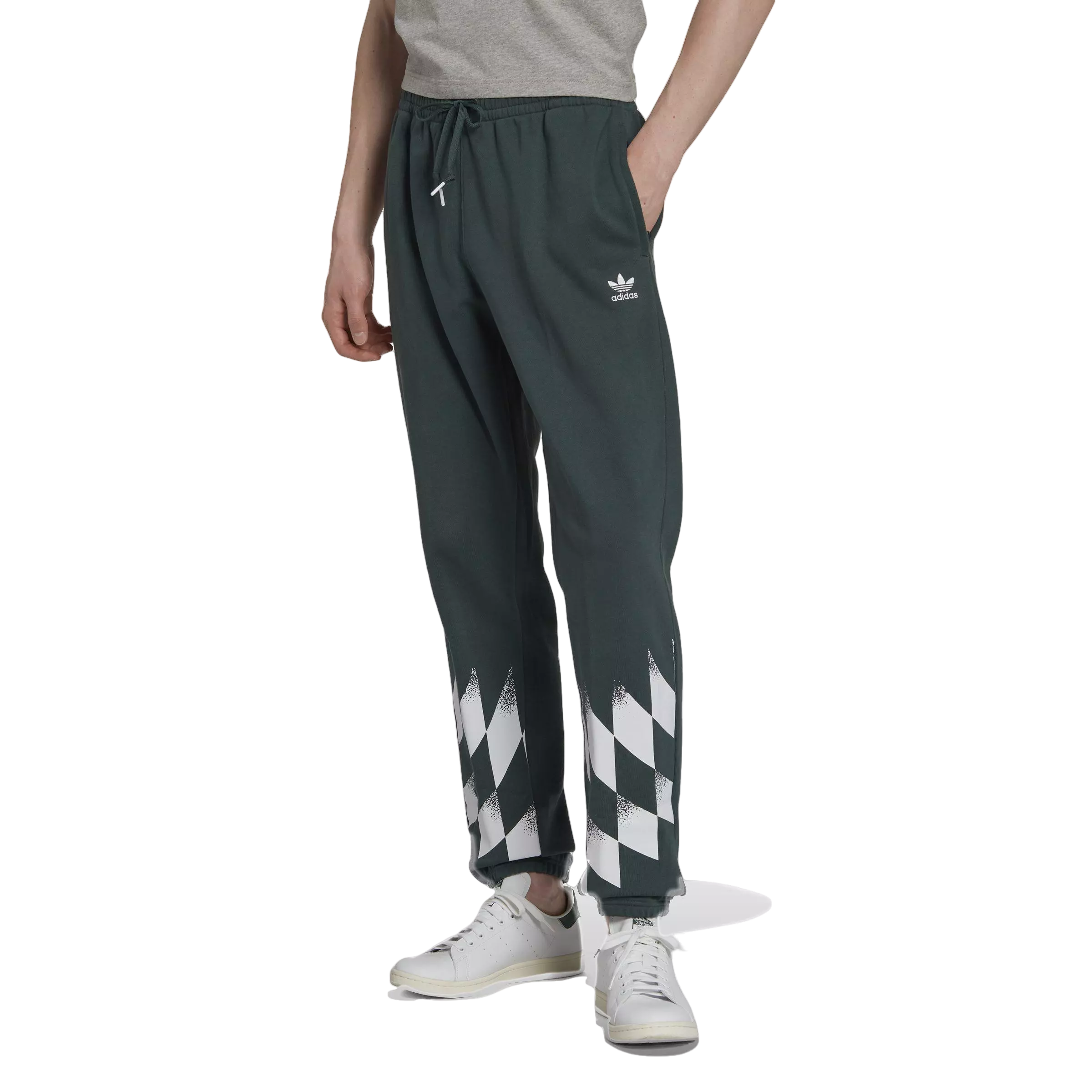 adidas Originals Men's Rekive Placed Graphic Joggers-Green - GREEN