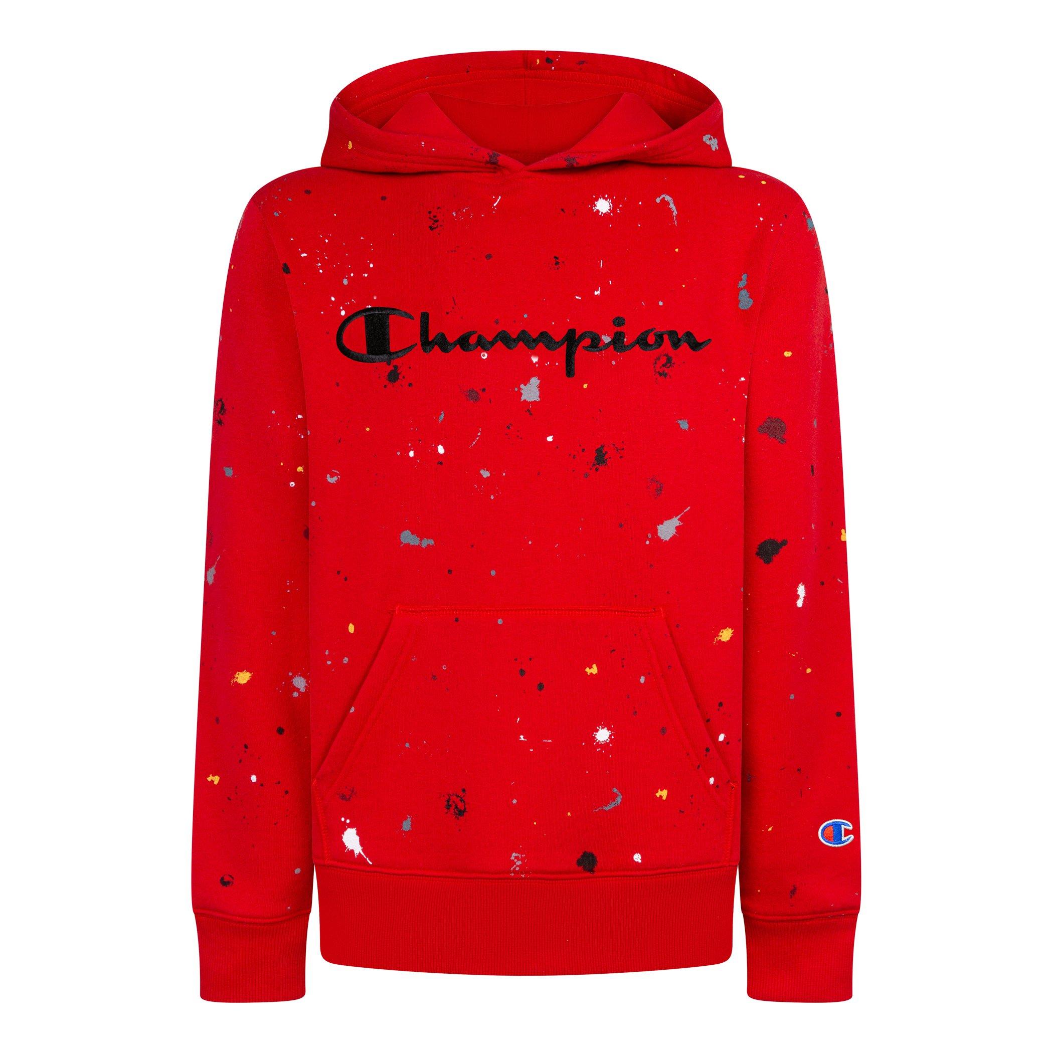 Red champion hot sale hoodie kids