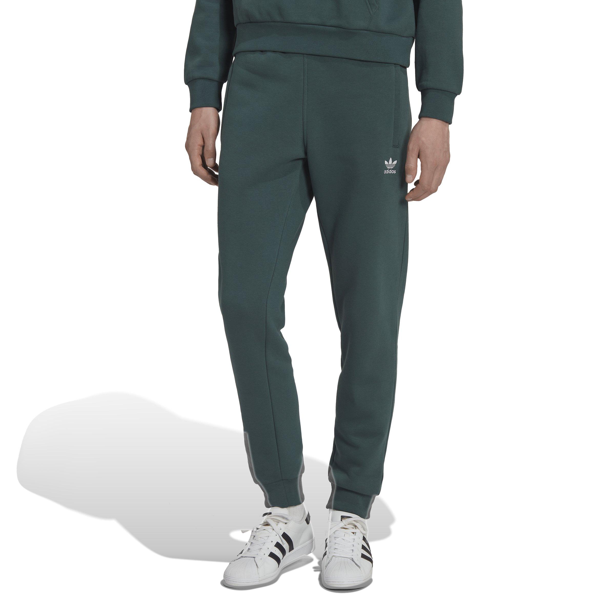 adidas Men's Essentials Trefoil Joggers-Green - Hibbett | City Gear