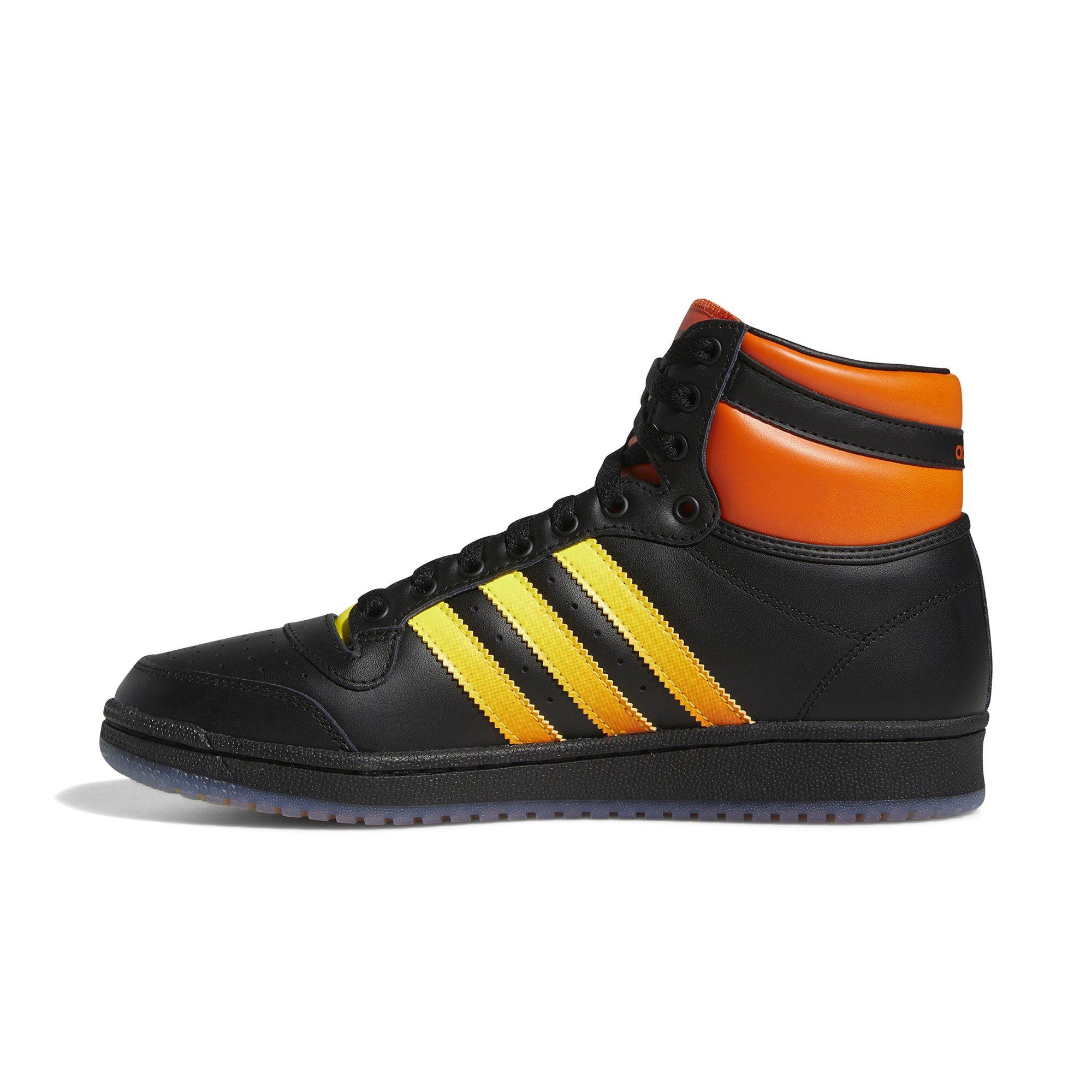 adidas Top Ten Hi Black/Semi Orange Men's Shoe - Hibbett