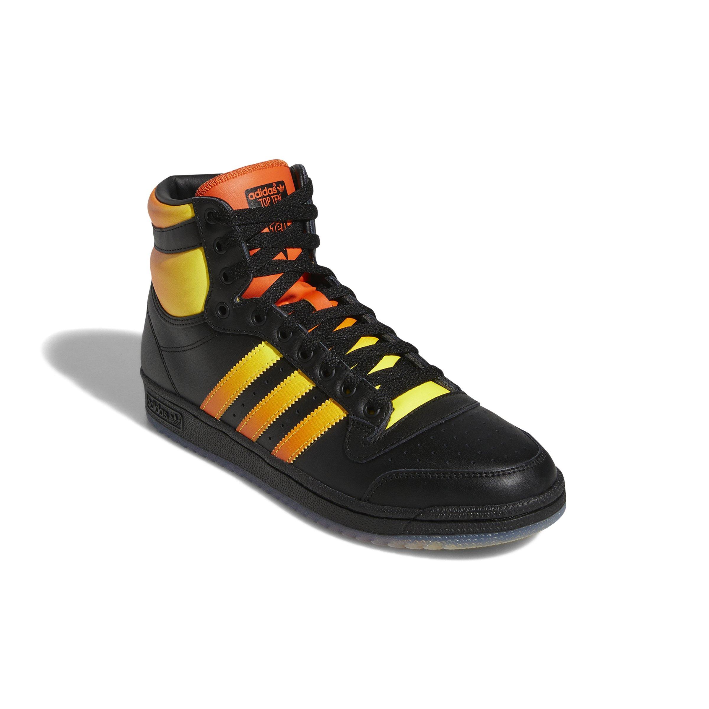La forma Litoral nostalgia adidas Top Ten Hi "Black/Semi Orange" Men's Shoe