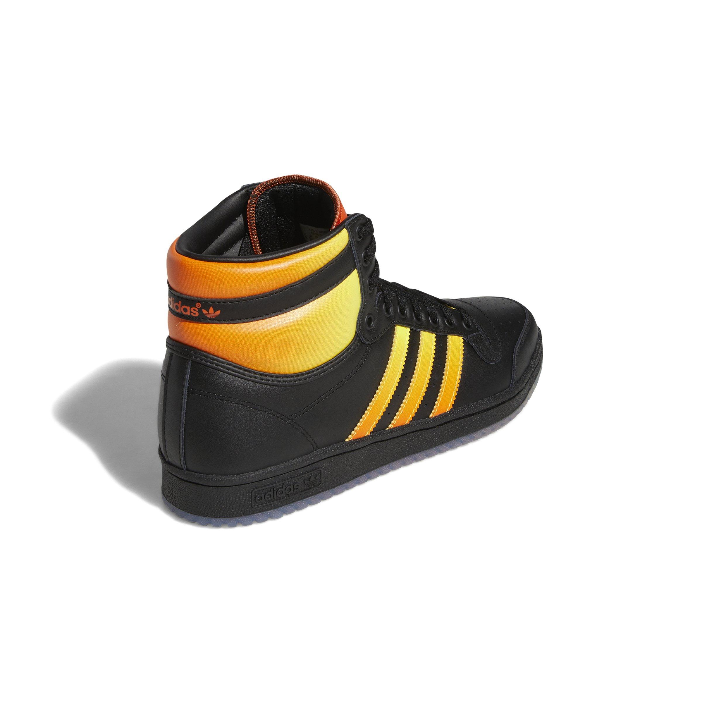 Black and outlet orange high tops