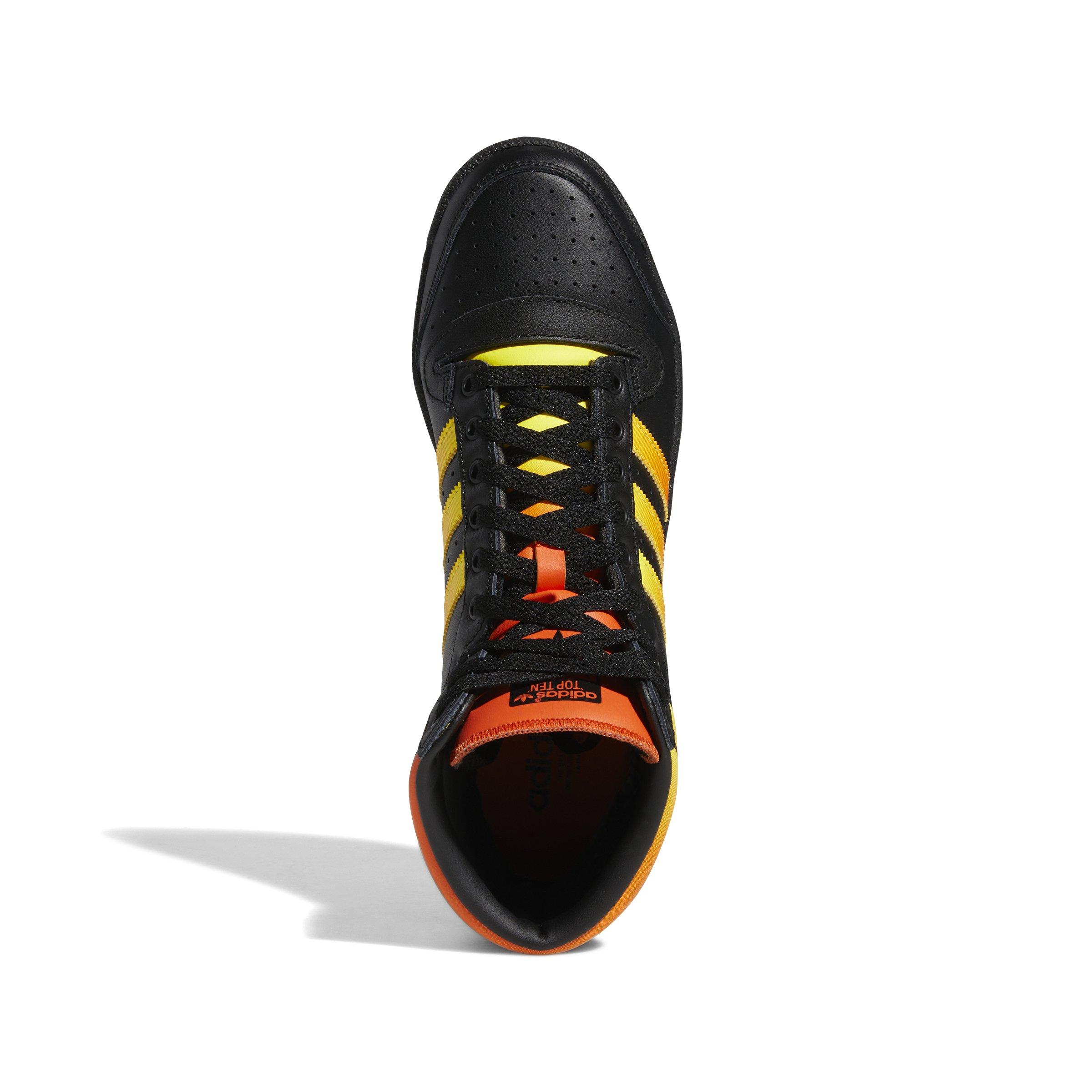 Adidas Men's Top Ten Hi Core Black Shoes, Coreblackvividred / 10