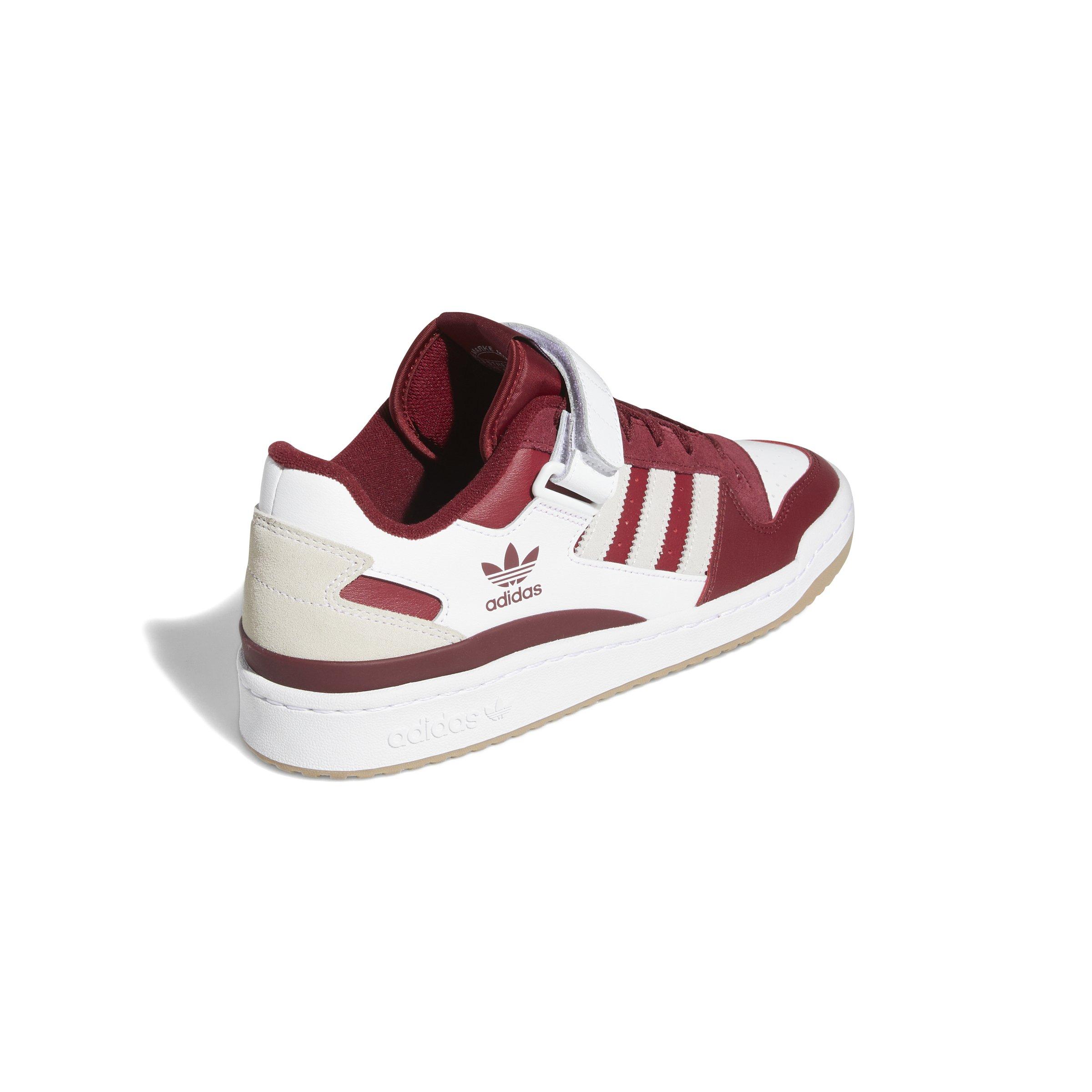 adidas forum low white burgundy