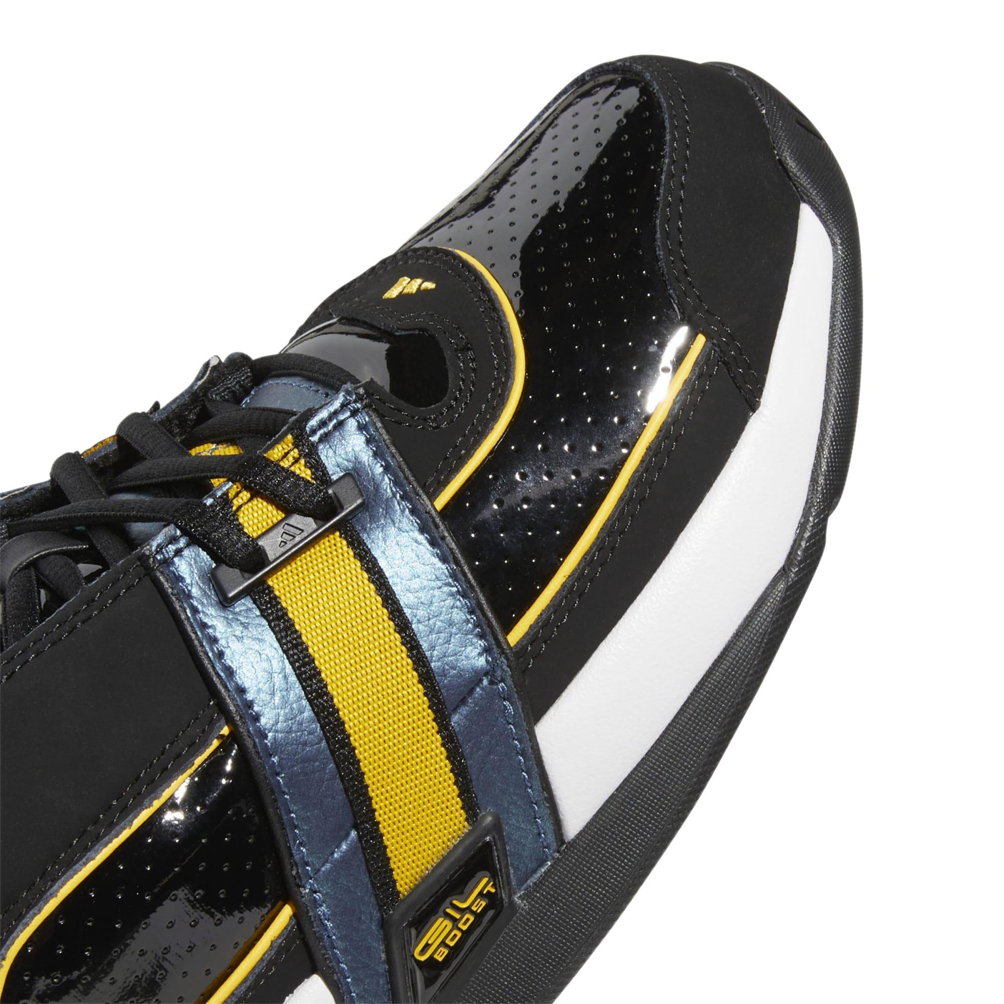 adidas Agent Gil Restomod "Black/White/Gold" Men's Basketball Shoe - BLACK/GOLD/WHITE Thumbnail View 4