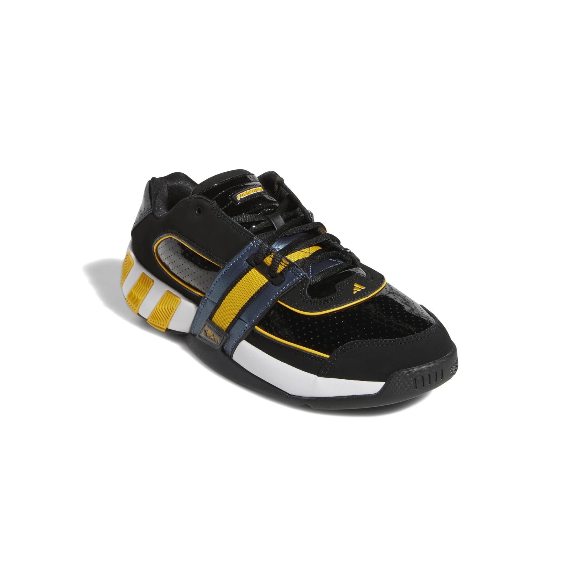 adidas Agent Gil Restomod "Black/White/Gold" Men's Basketball Shoe - BLACK/GOLD/WHITE Thumbnail View 5