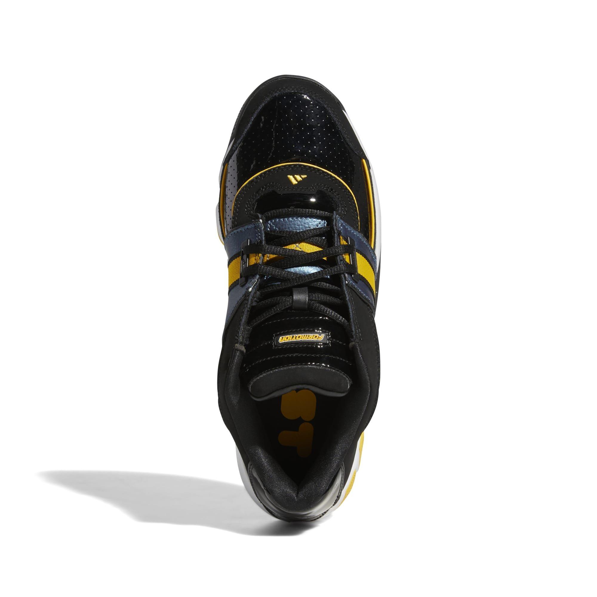 adidas Agent Gil Restomod "Black/White/Gold" Men's Basketball Shoe - BLACK/GOLD/WHITE Thumbnail View 7