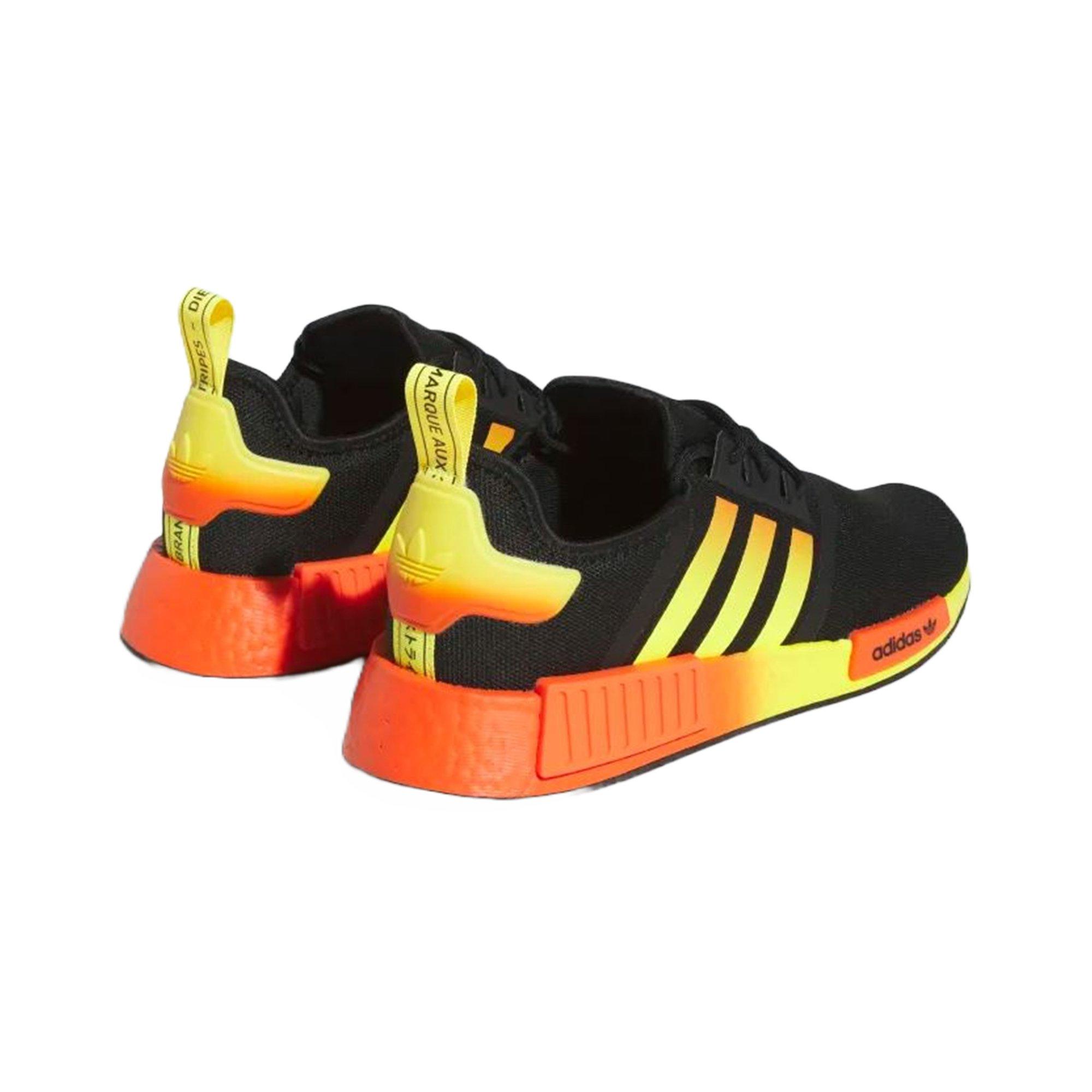 Nmd black cheap orange