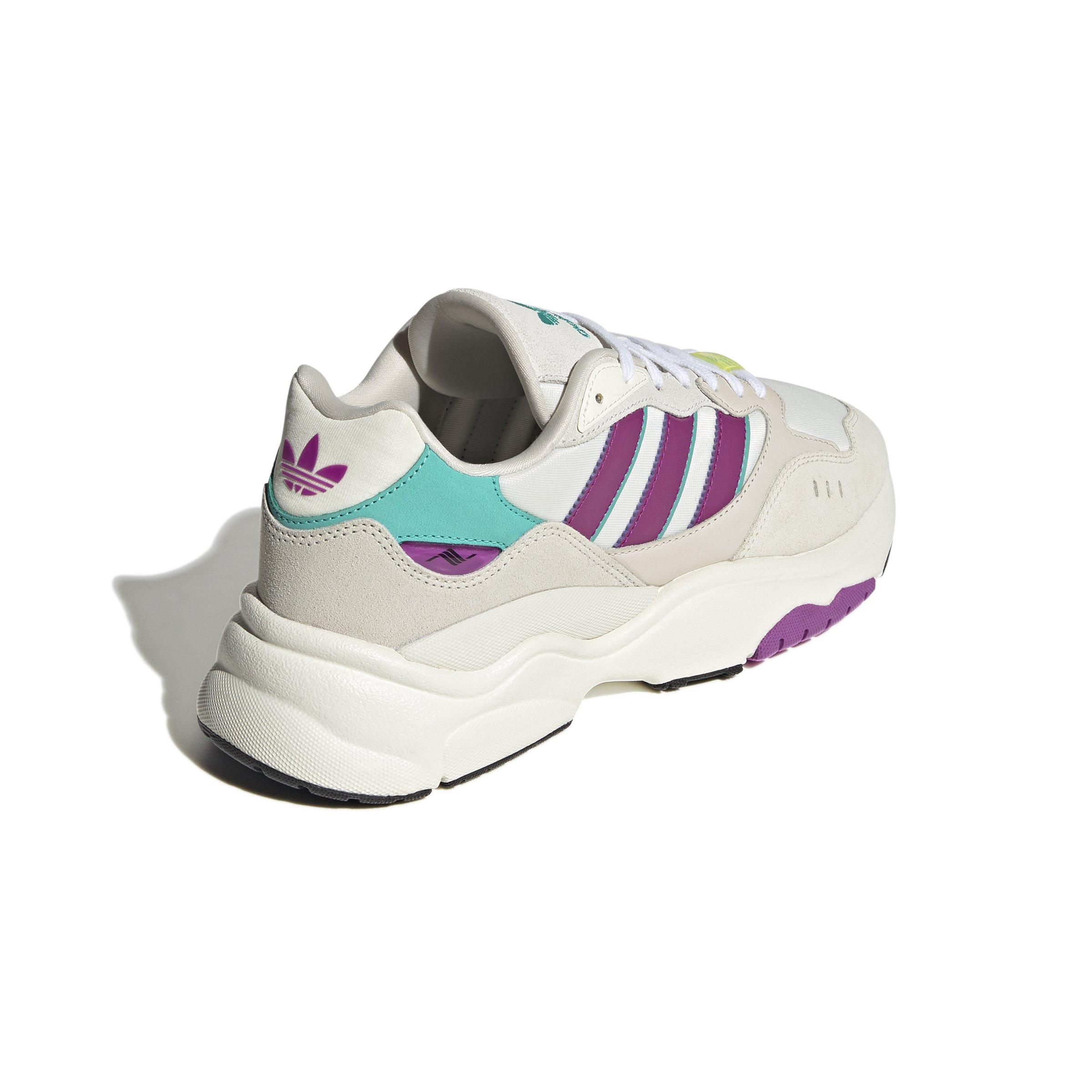 adidas Retropy F90 Mystique "White/Blue/Purple" Men's Shoe - WHITE/BLUE/PINK Thumbnail View 4