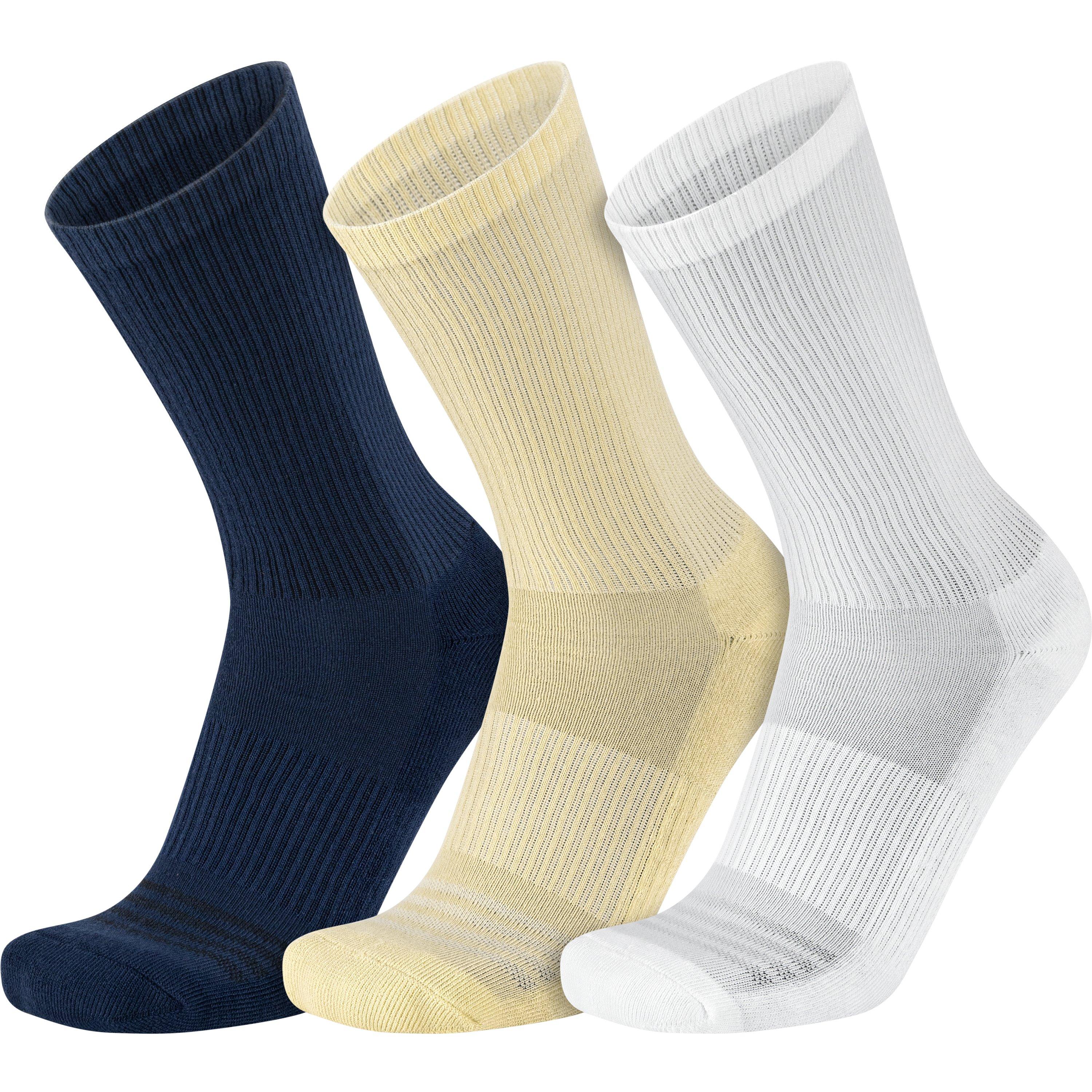 Accessory Brands Half Cushioned Crew Socks-3PK-Multi-Color - MULTI-COLOR