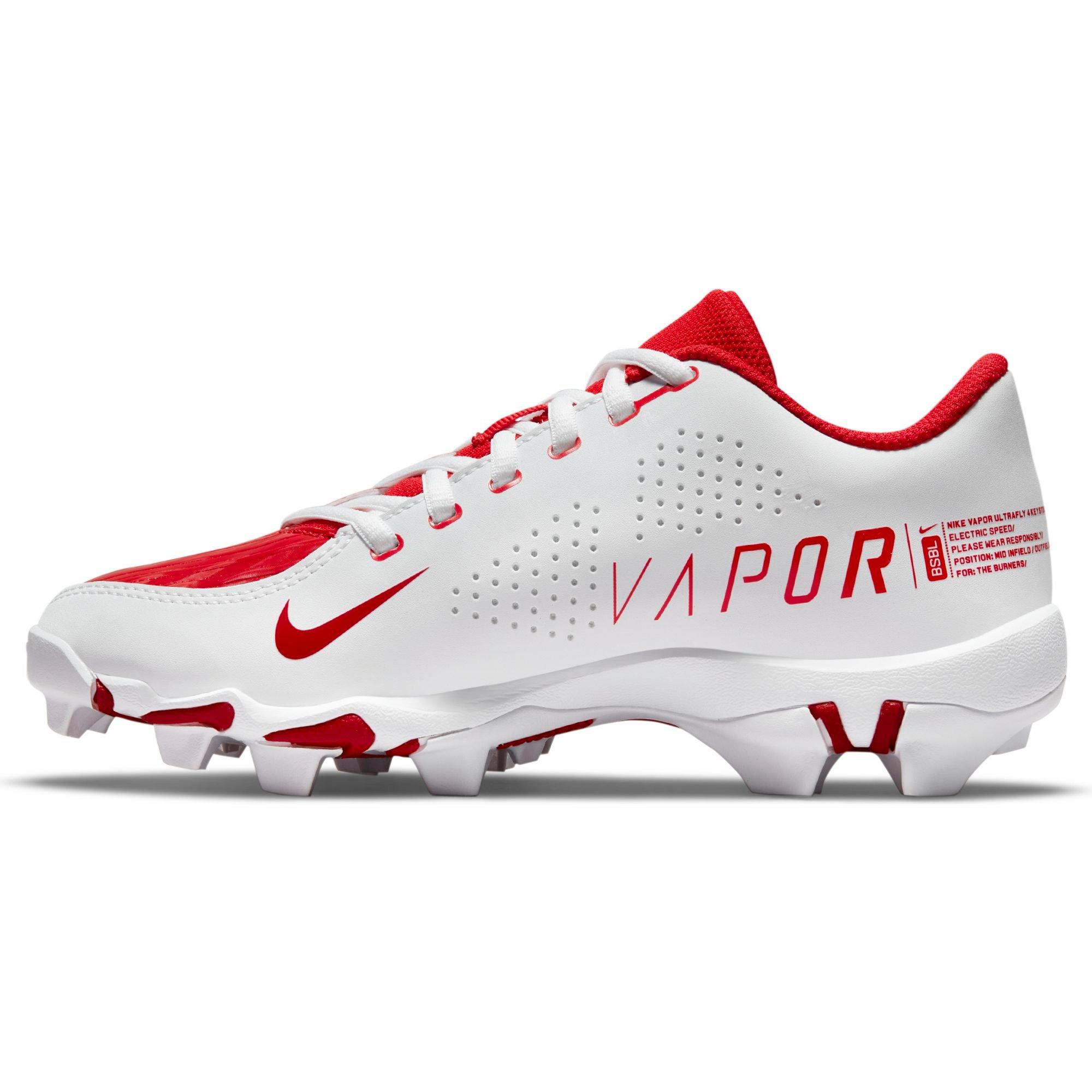 Nike Vapor Ultrafly 3 Keystone University Red/White/Gym Red Preschool  Boys' Baseball Cleat