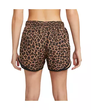 Hoeveelheid van koppeling Slecht Nike Women's Dri-FIT Tempo 3" Leopard Print Running Shorts-Brown