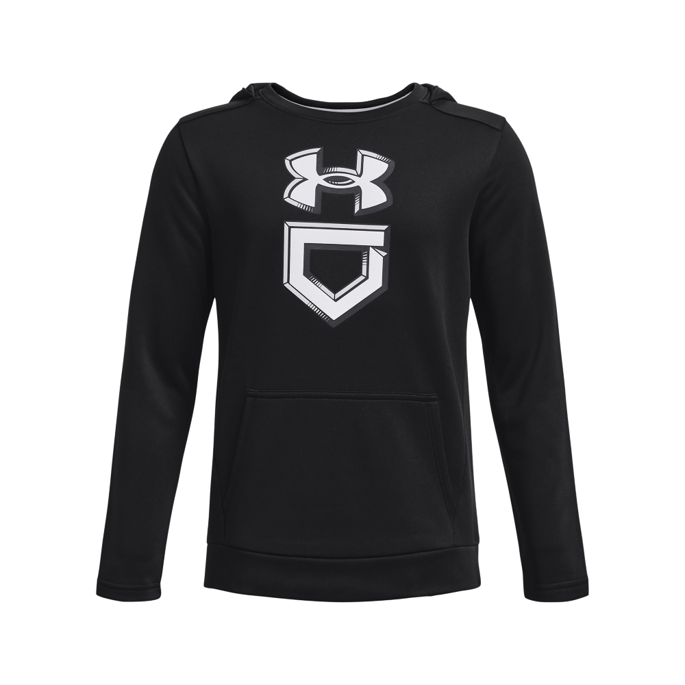 Under Armour Big Boys' Baseball Graphic Pullover Hoodie-Black - BLACK Thumbnail View 1
