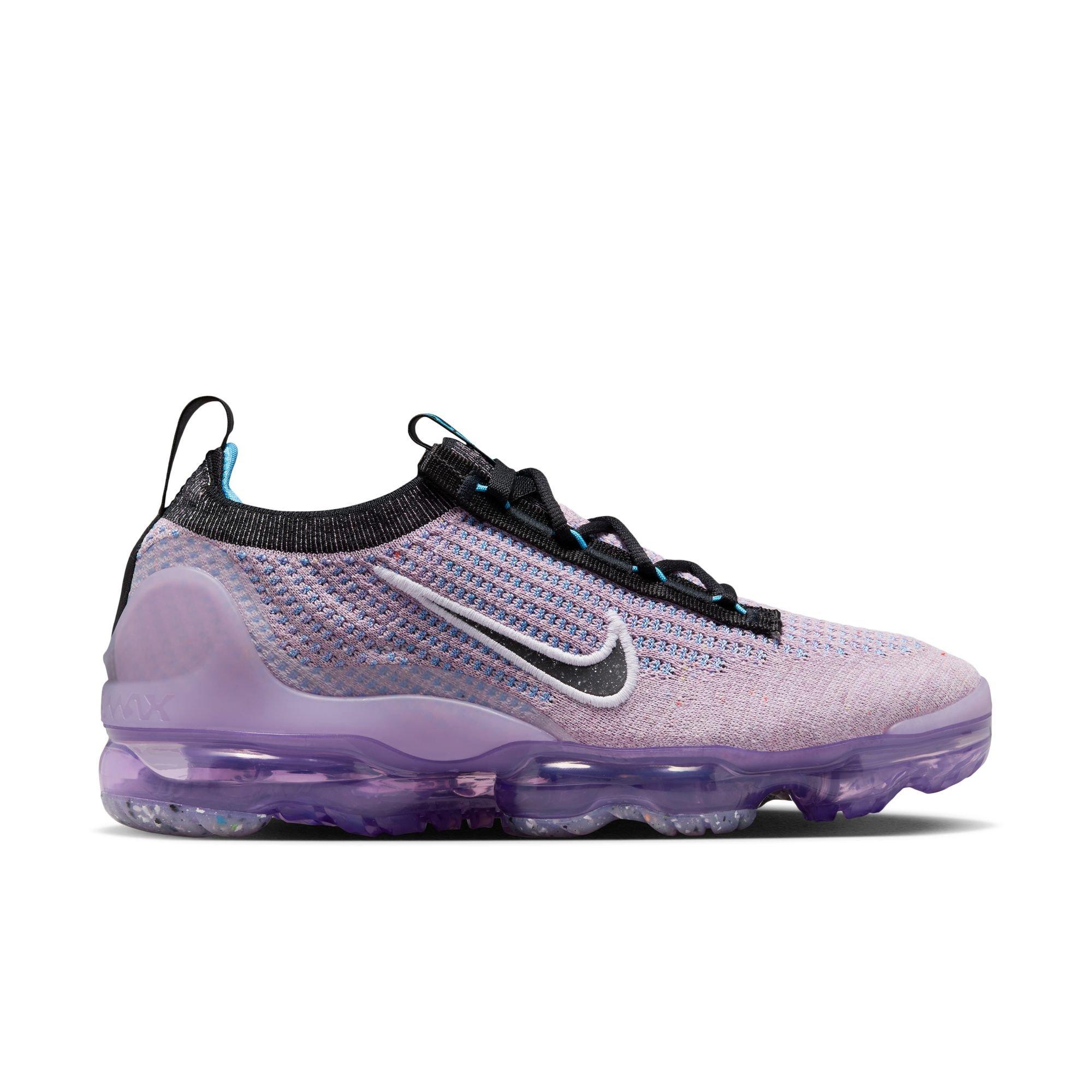 Women's air max flyknit running shoes black hotsell and purple