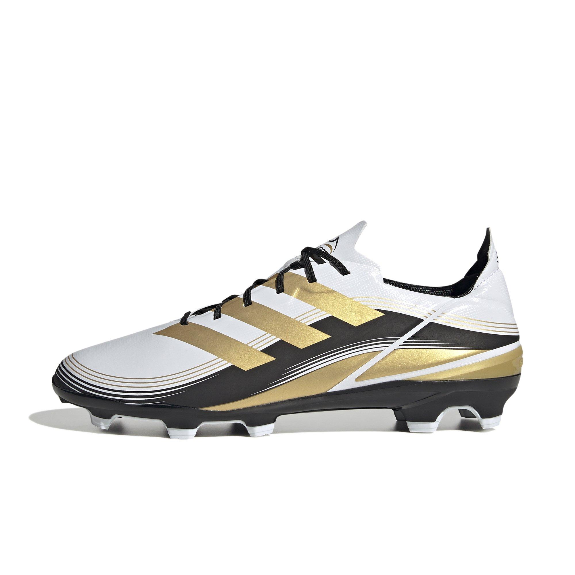 Adidas black 2024 and white cleats