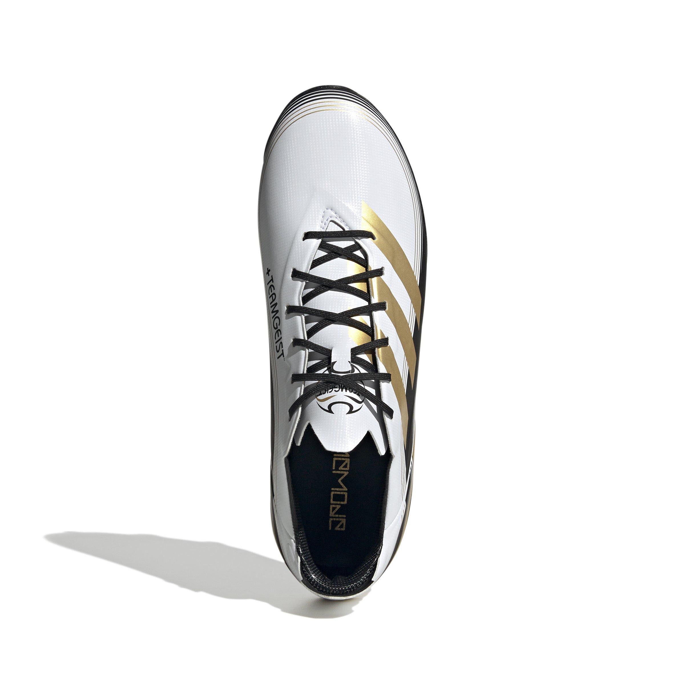 White and gold outlet adidas cleats