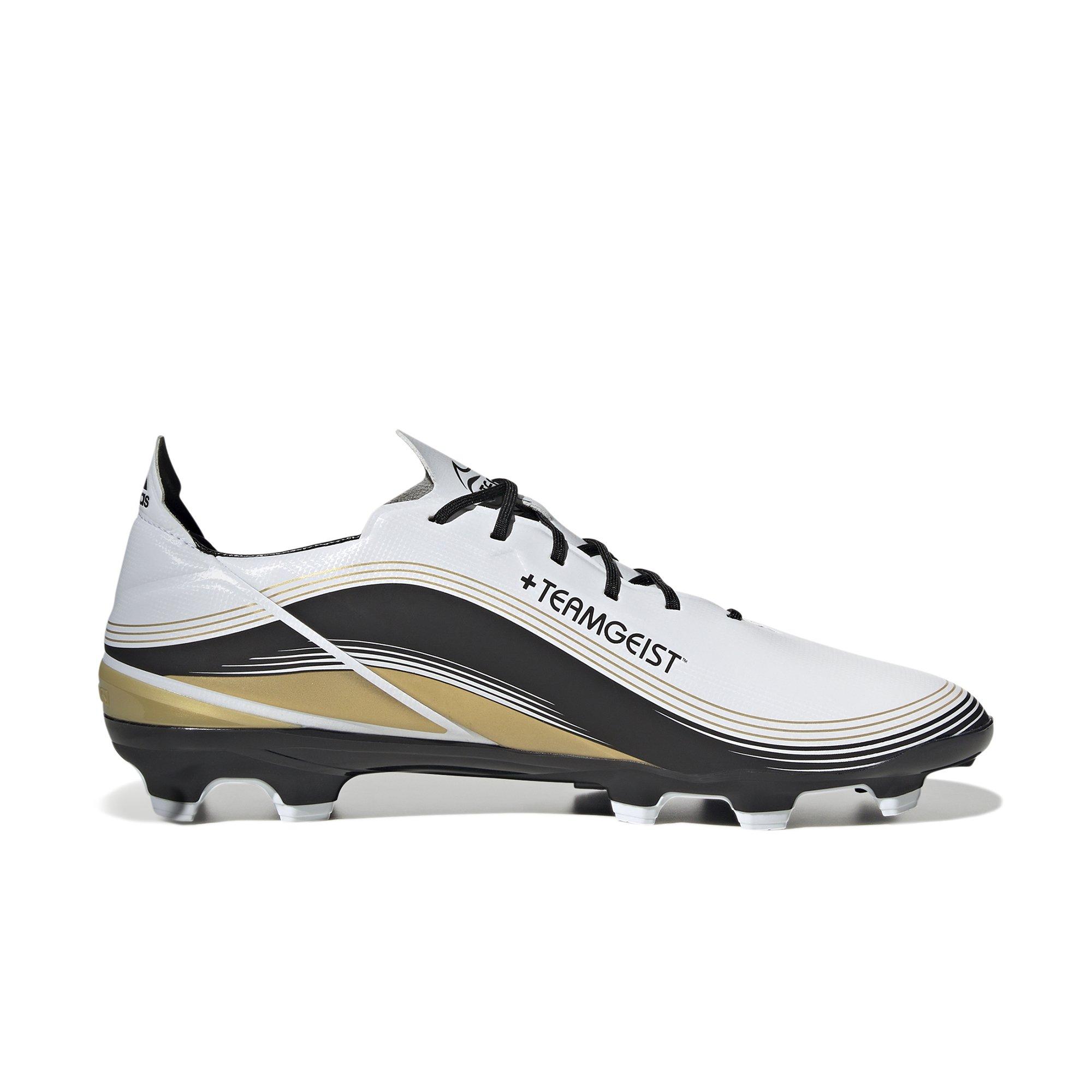 adidas Gamemode FG Ftwr White/Gold Metallic/Core Black Men's Soccer Cleat  - Hibbett | City Gear