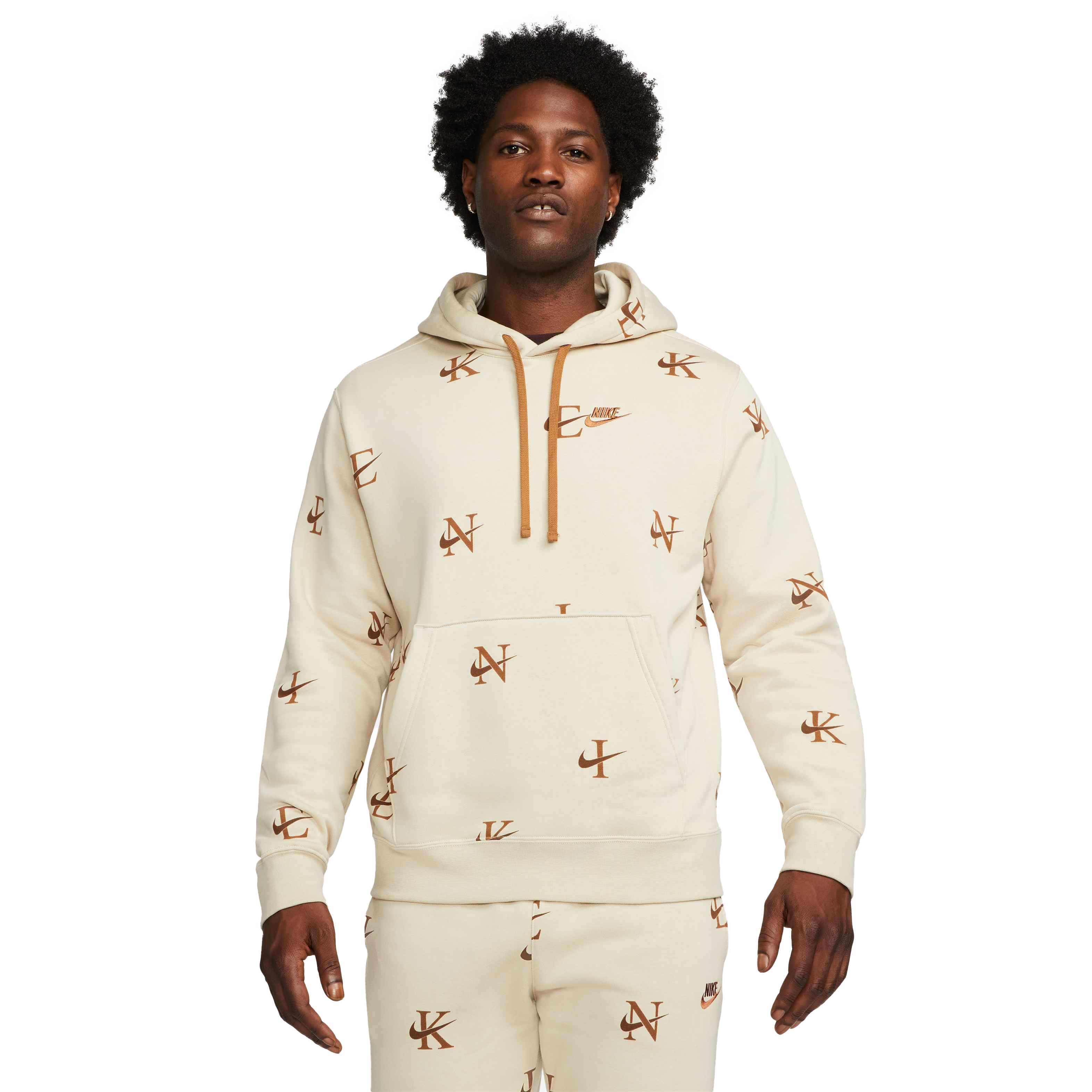 Nike Men s Sportswear Club Pullover Hoodie Tan