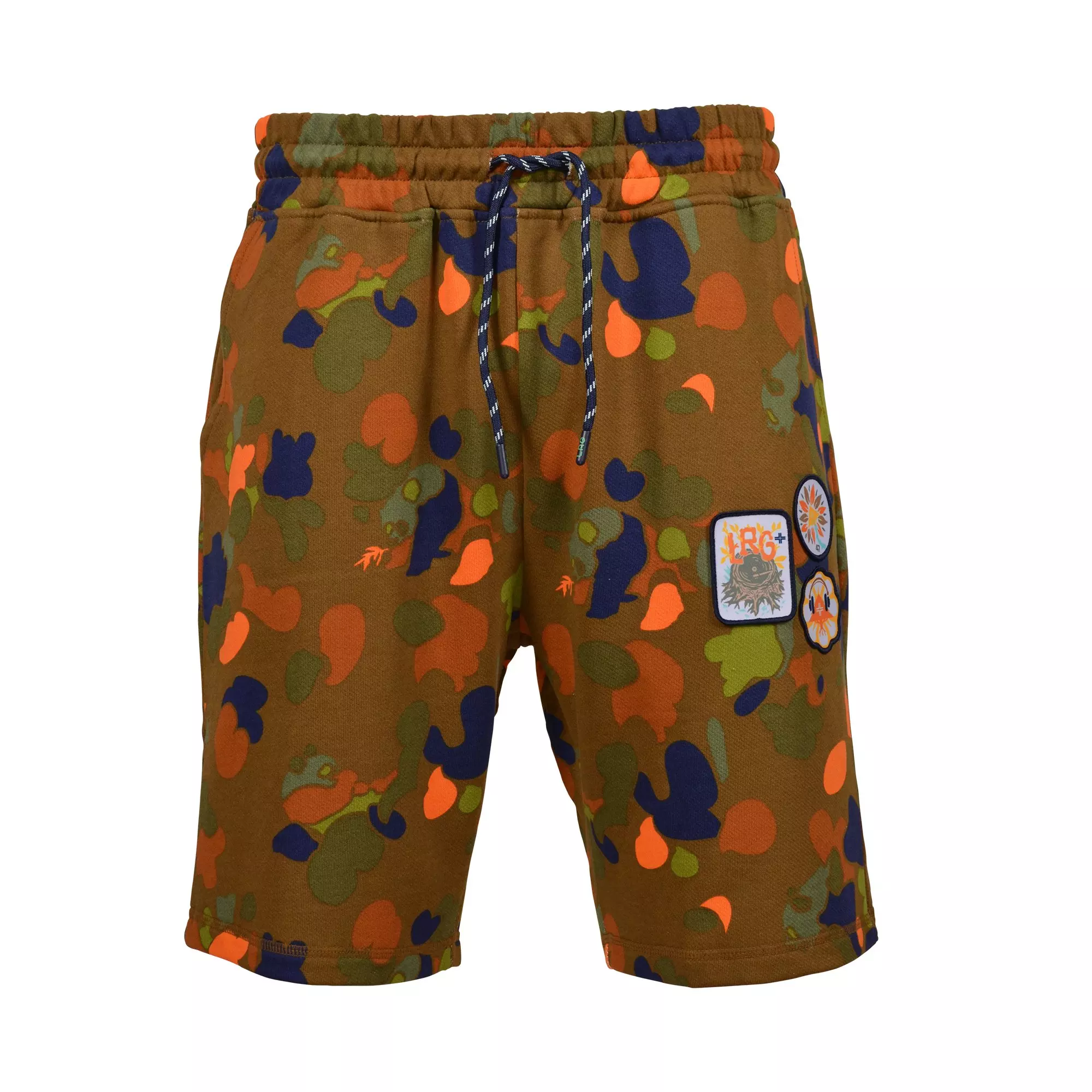 LRG Men's Panda Roots Camo Fleece Shorts-Multi-Color - MULTI-COLOR
