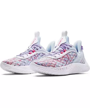 Under Armour Curry Flow 9 Team Basketball Shoes Pink/White