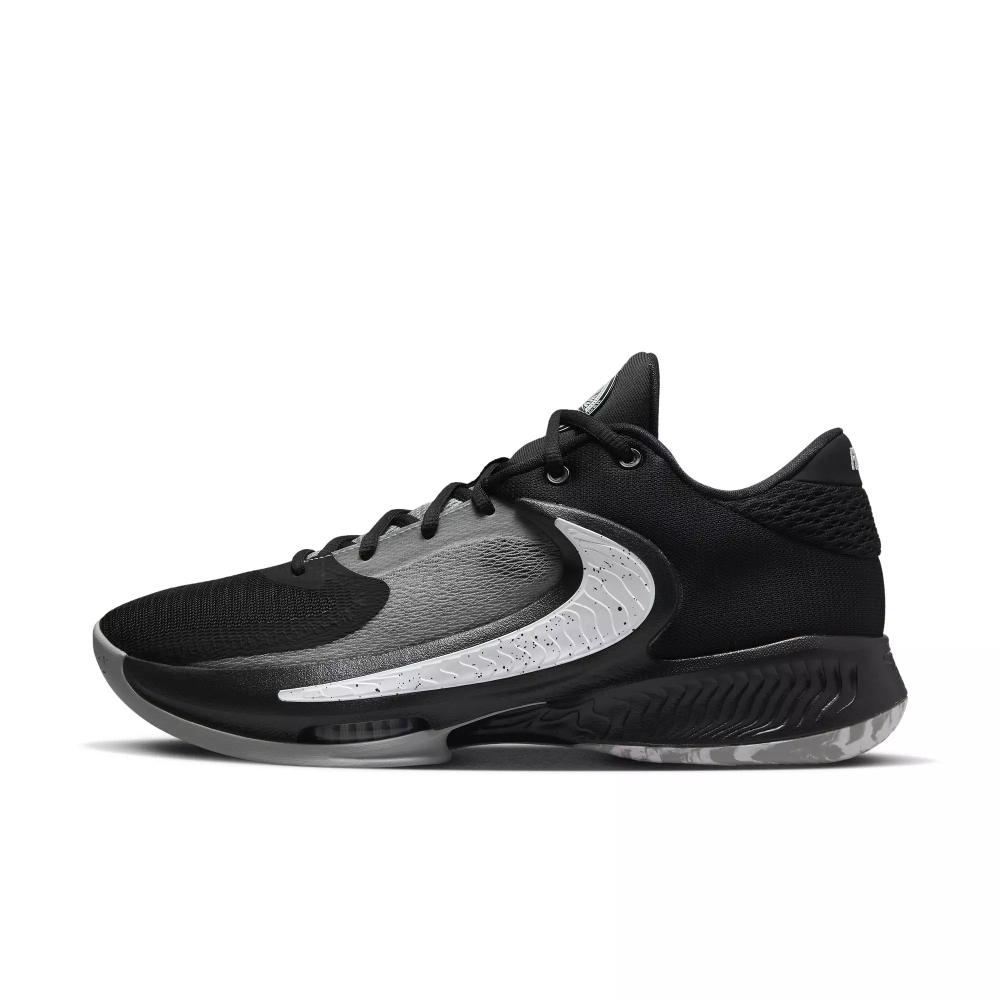 Nike Zoom Freak 4 "Zeus" Men's Basketball Shoe - BLACK/WHITE/GREY