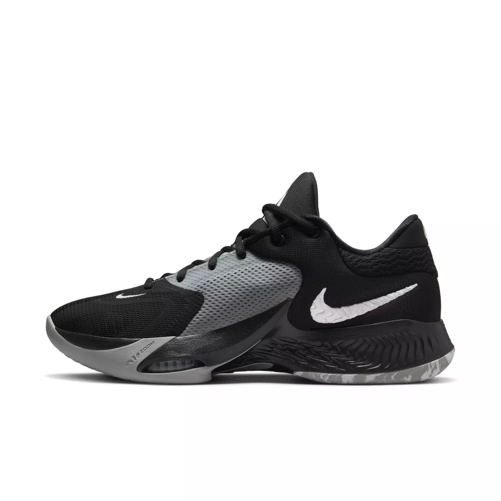 Nike Zoom Freak 4 "Zeus" Men's Basketball Shoe - BLACK/WHITE/GREY