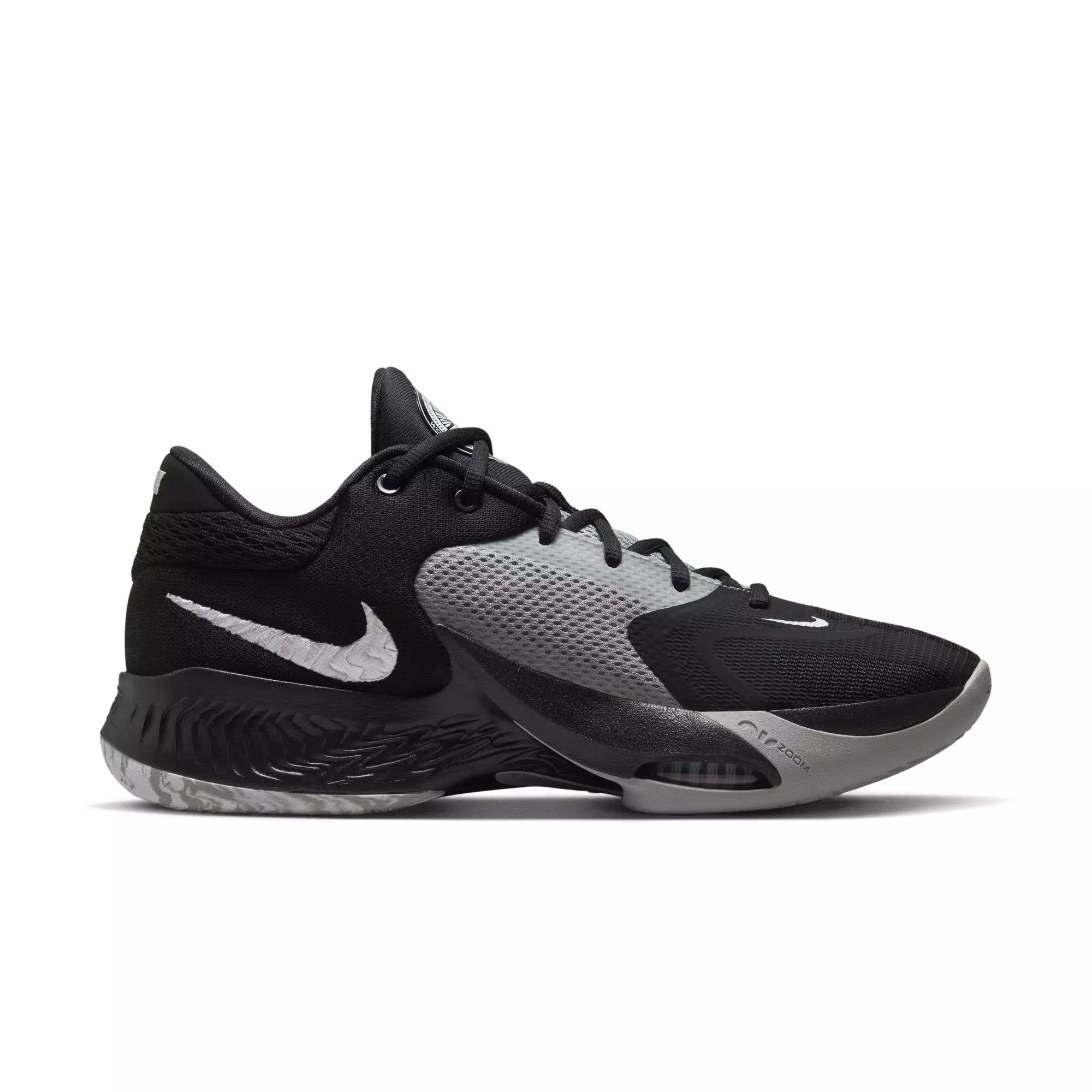 Nike Zoom Freak 4 "Zeus" Men's Basketball Shoe - BLACK/WHITE/GREY