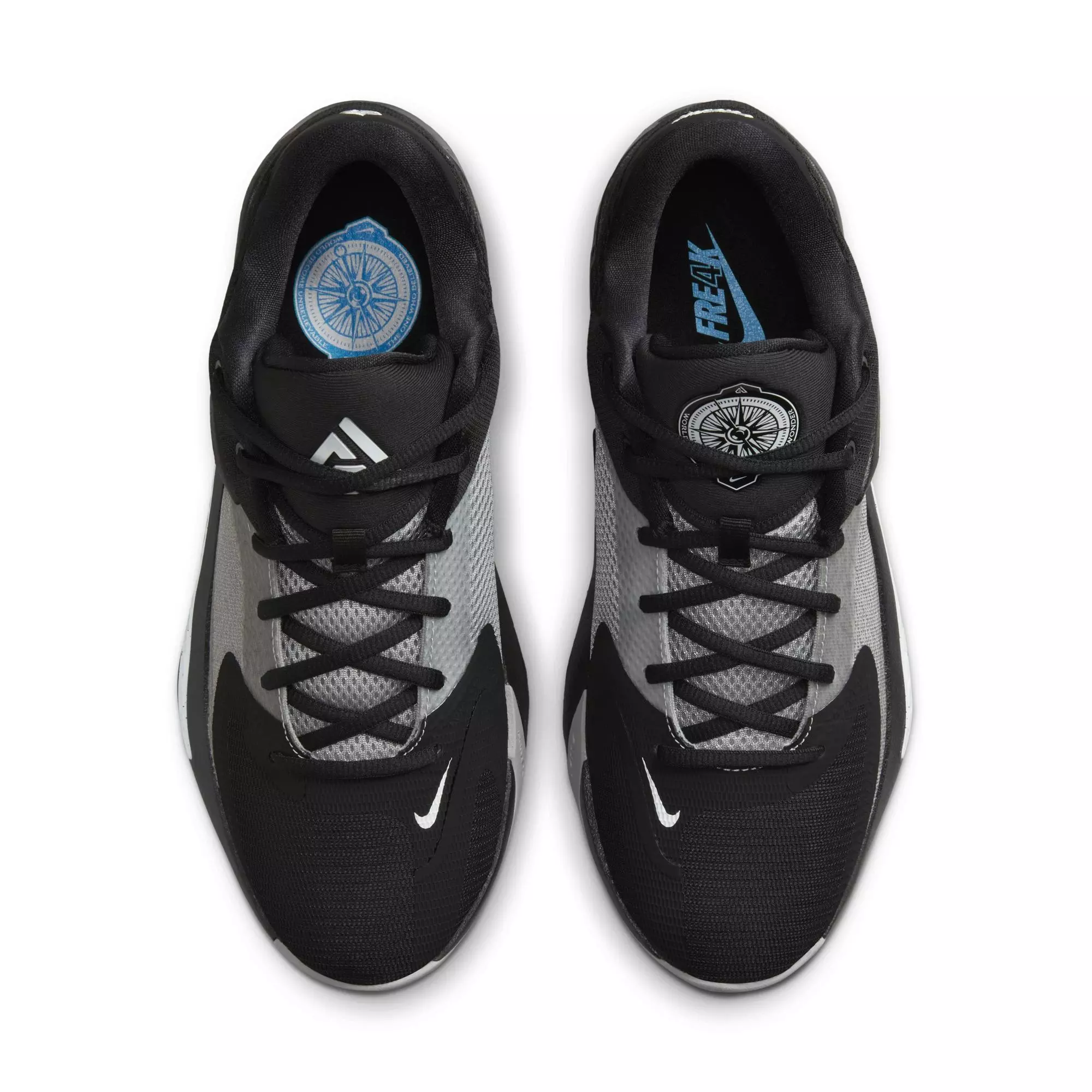 Nike Zoom Freak 4 "Zeus" Men's Basketball Shoe - BLACK/WHITE/GREY