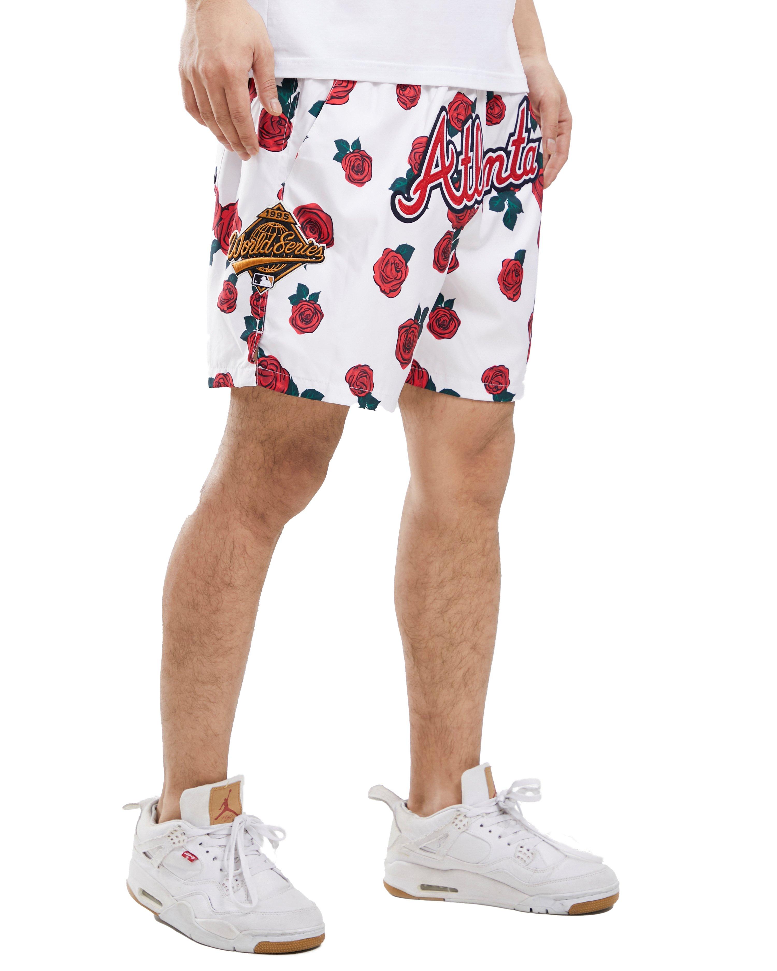 Pro Standard Men's Atlanta Braves Drip Logo Woven Shorts - Hibbett