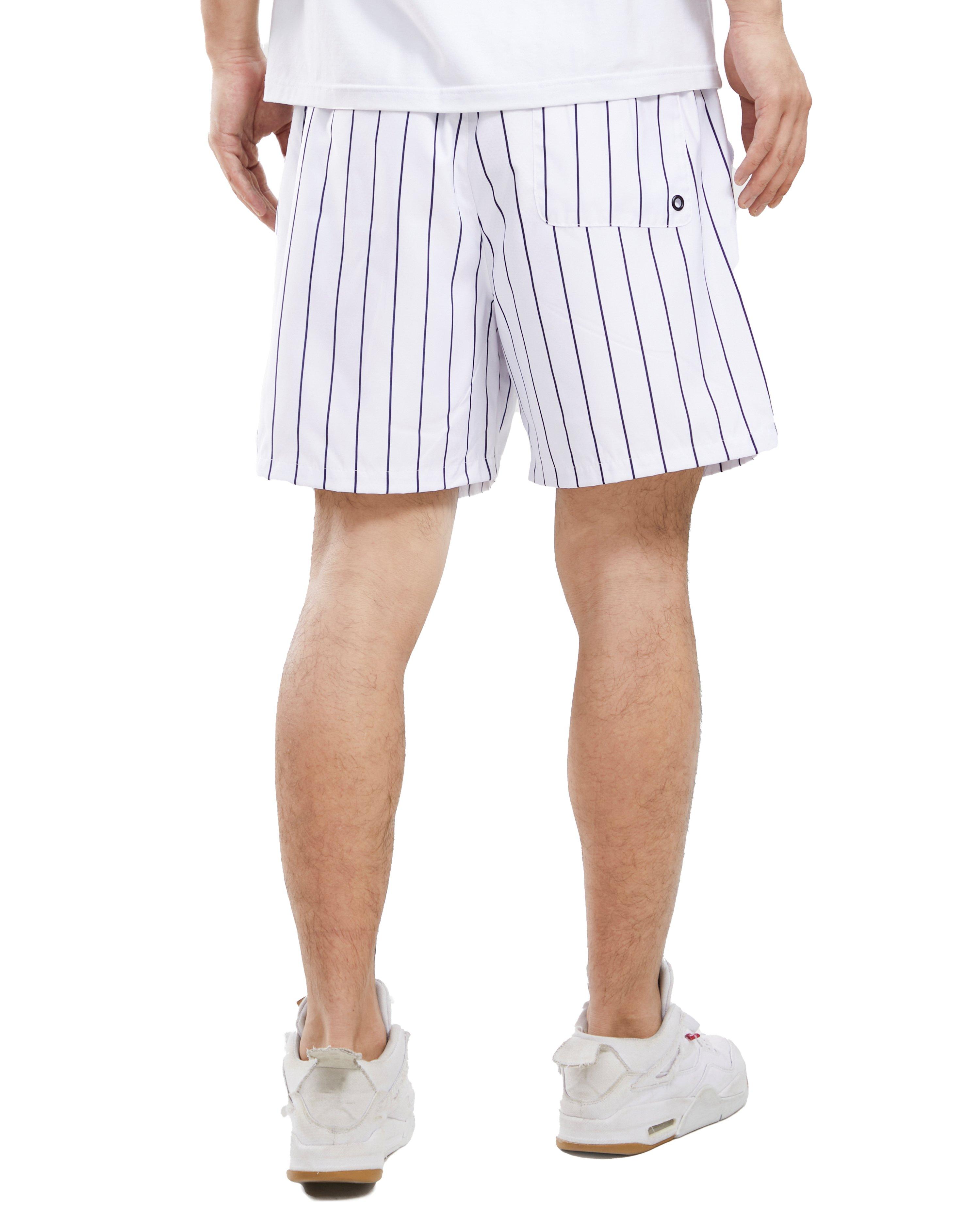 yankees pinstripe shorts