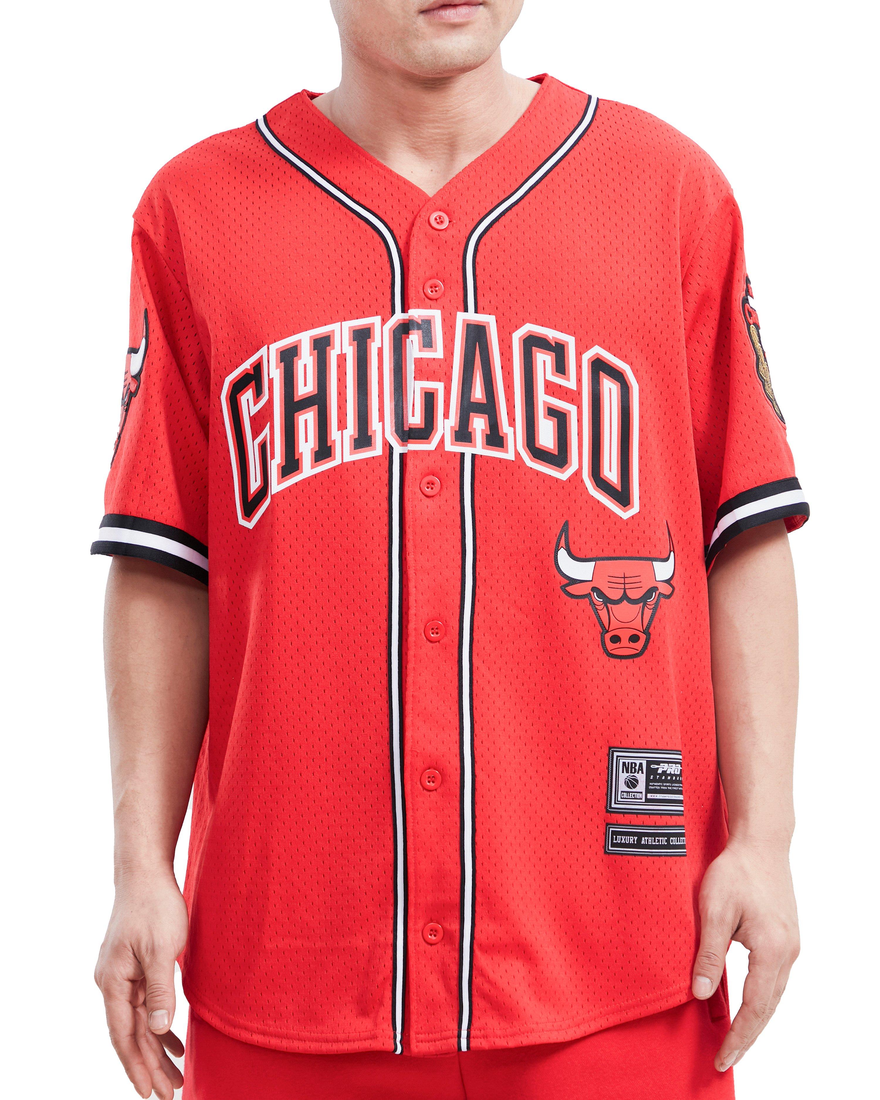 Chicago bulls clearance button up jersey