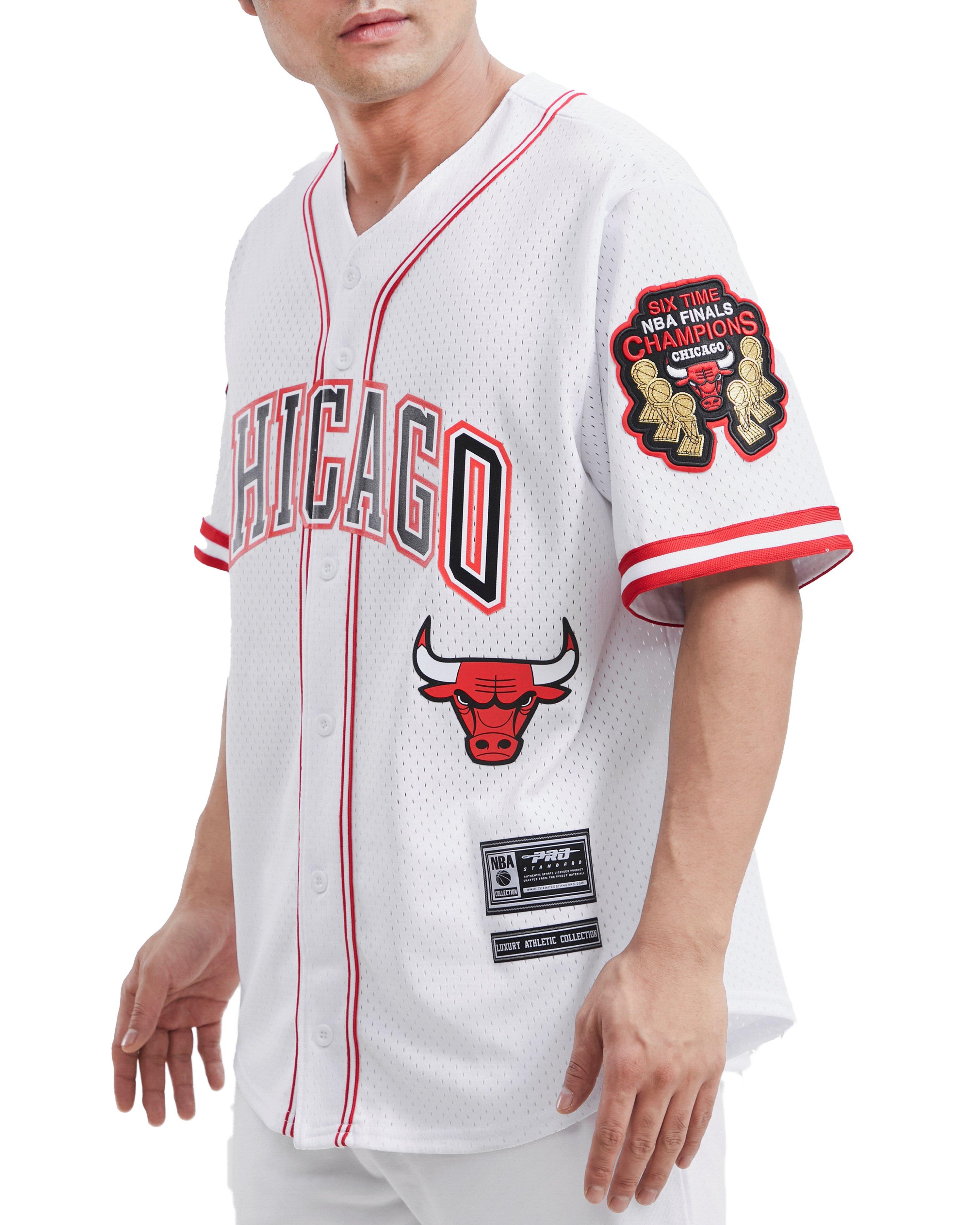 Pro Standard Men's Chicago Bulls Button Front Jersey - White - Hibbett