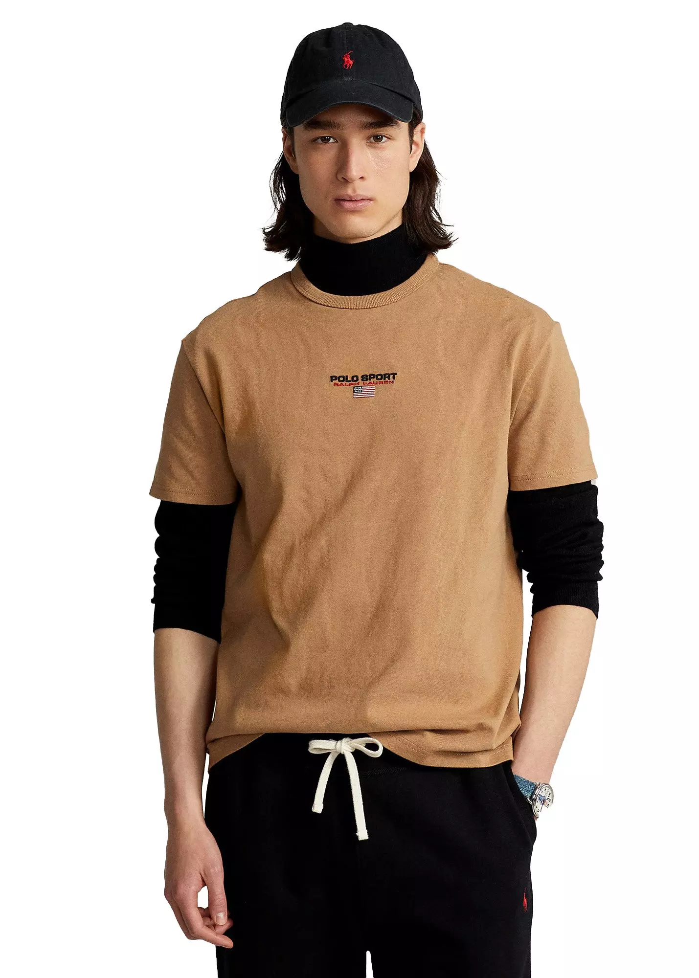 Polo Men's Sport Tee - Khaki - KHAKI