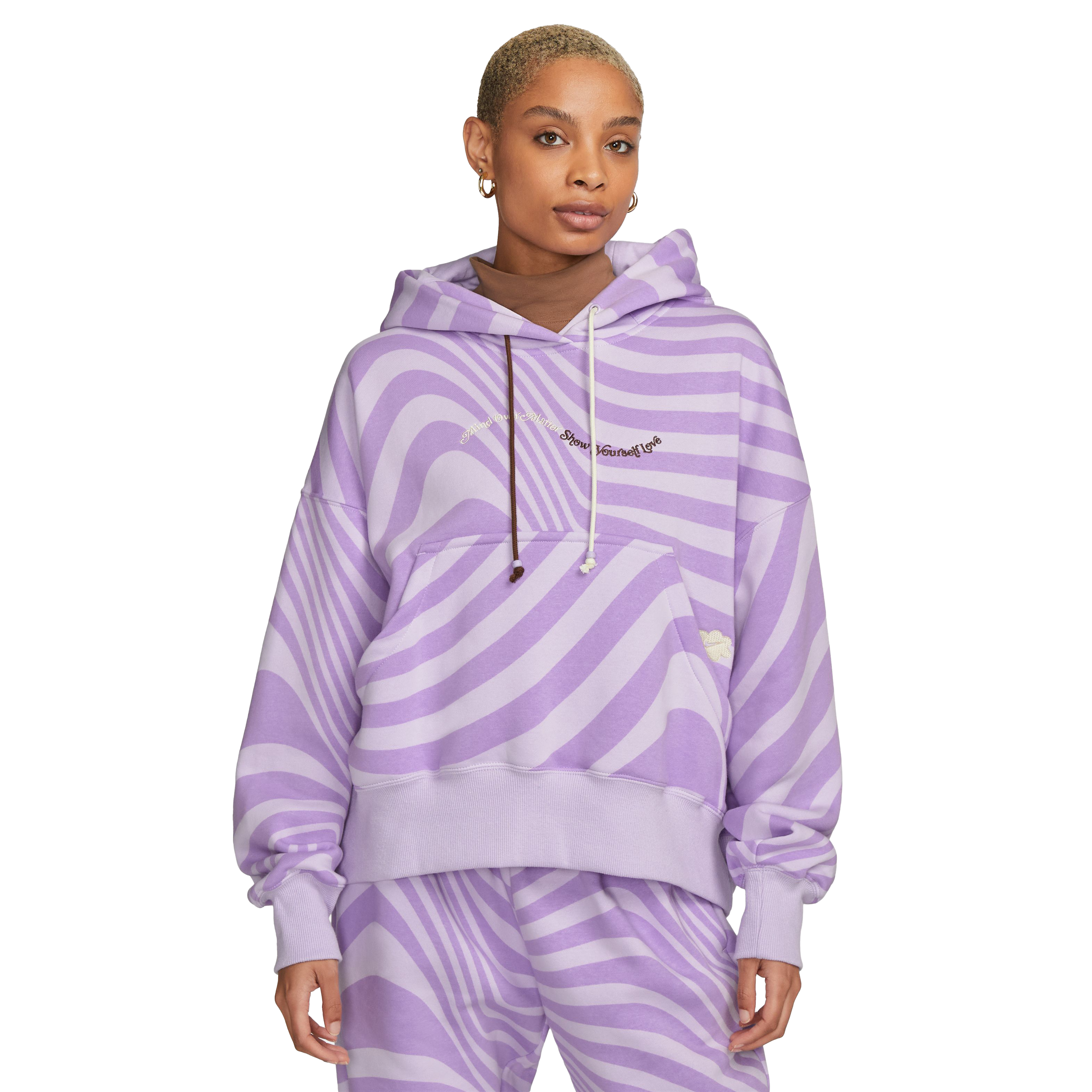 Shop Nike NSW Phoenix Fleece Hoodie DQ5858-019 purple